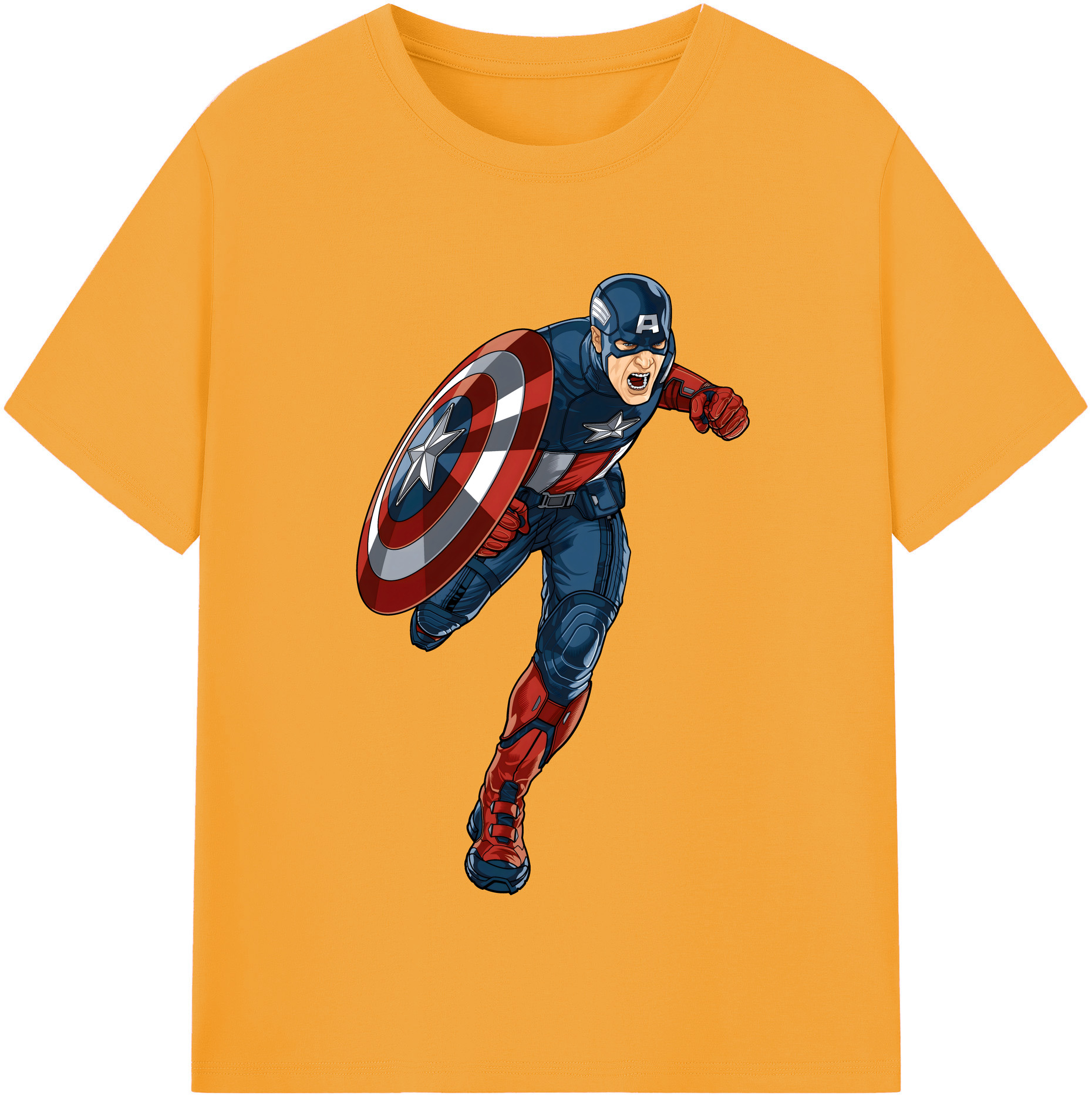 （画像用） アベンジャーズ The Avengers レディースカジュアルプリントTシャツ（綿100％）
