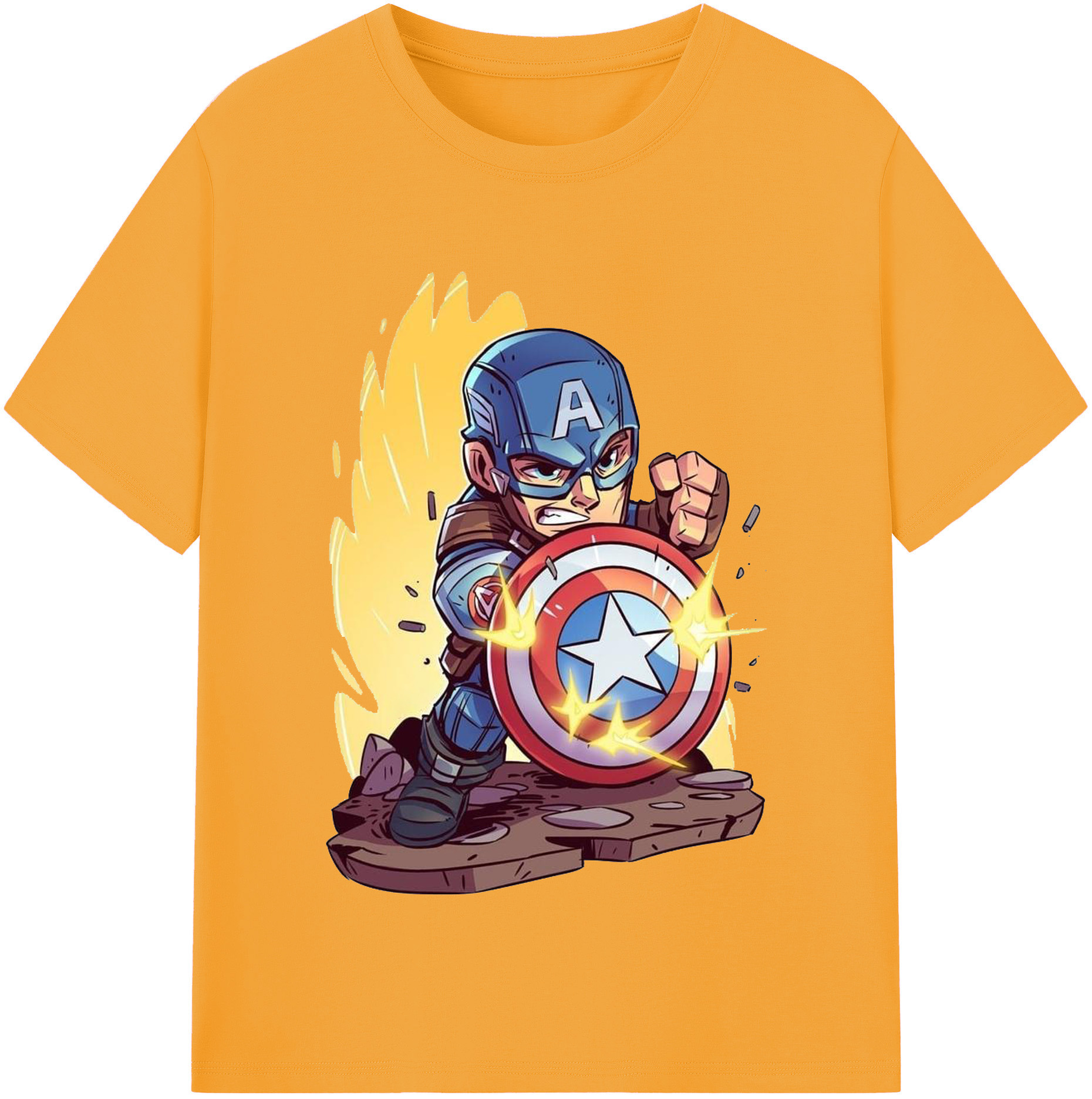 （画像用） アベンジャーズ The Avengers レディースカジュアルプリントTシャツ（綿100％）
