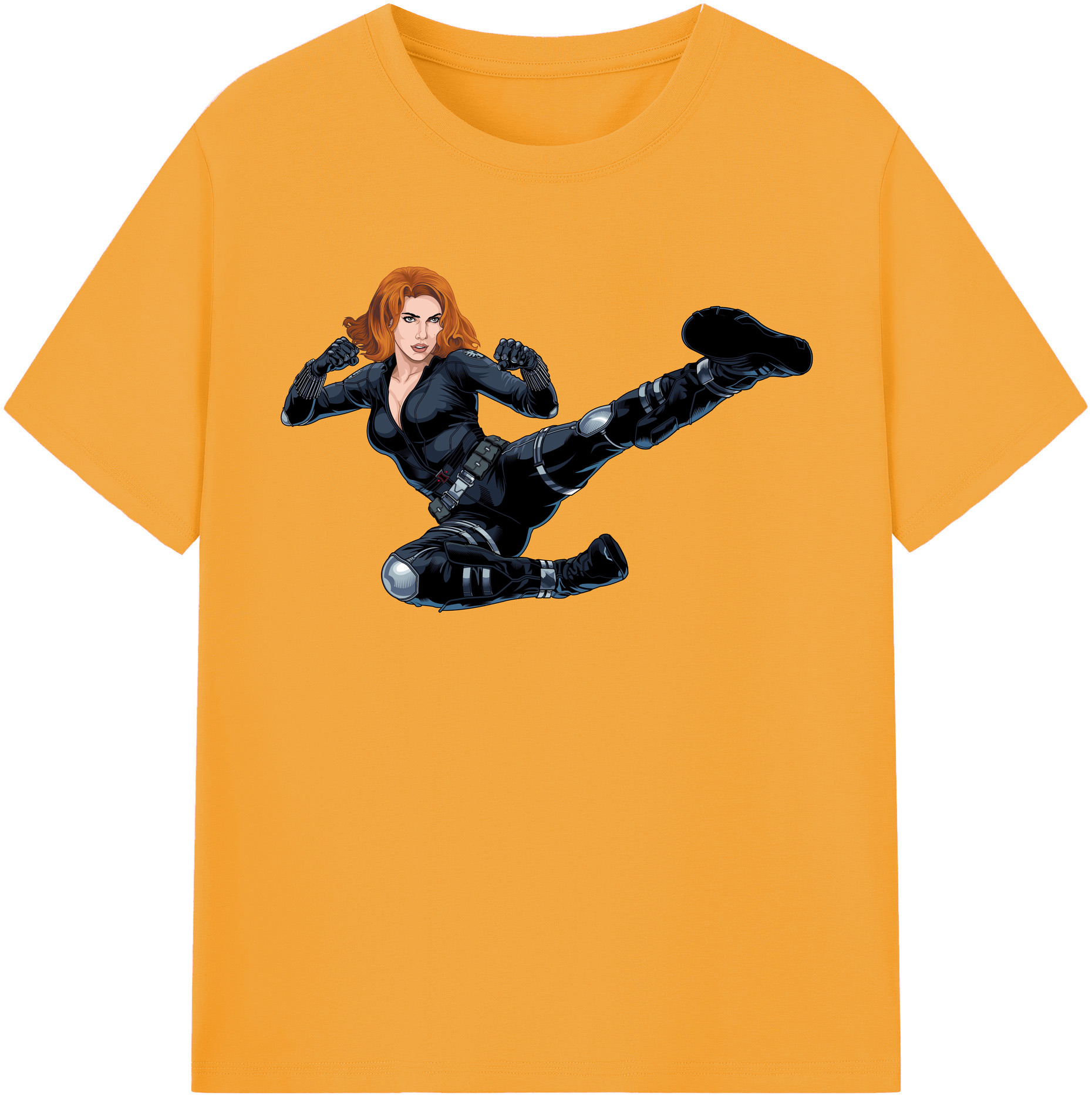（画像用） アベンジャーズ The Avengers レディースカジュアルプリントTシャツ（綿100％）
