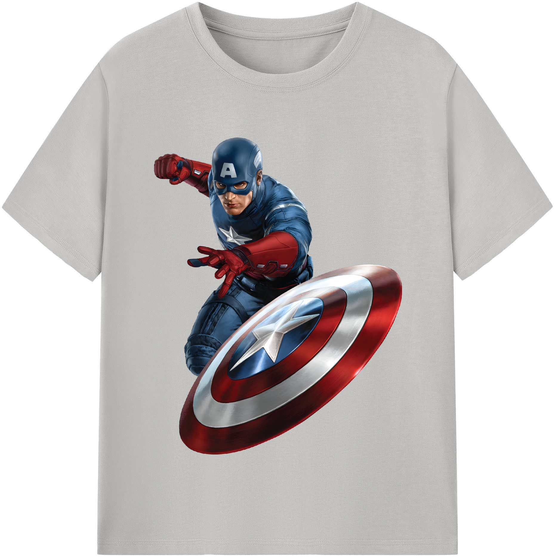 （画像用） アベンジャーズ The Avengers レディースカジュアルプリントTシャツ（綿100％）