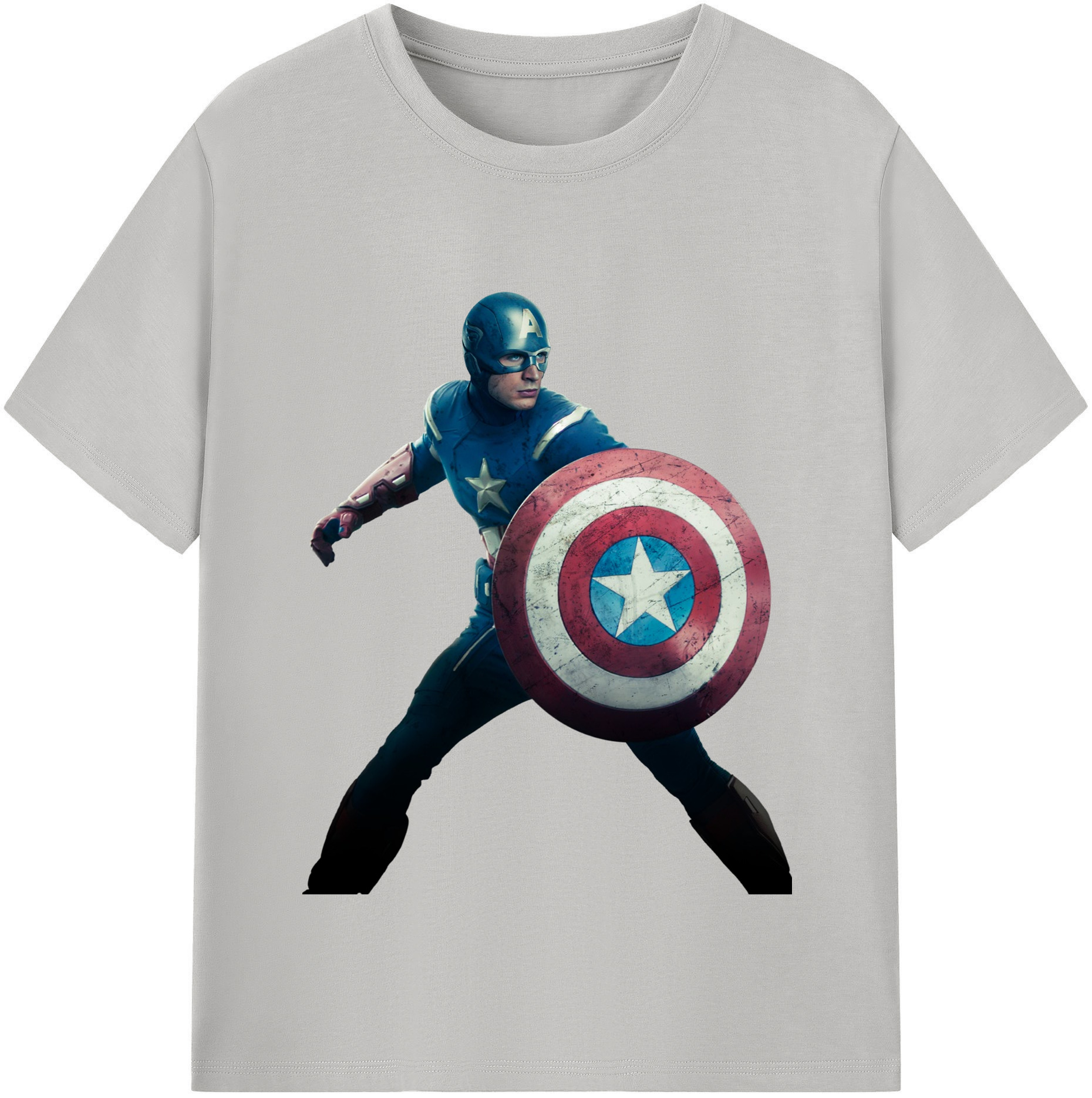 （画像用） アベンジャーズ The Avengers レディースカジュアルプリントTシャツ（綿100％）