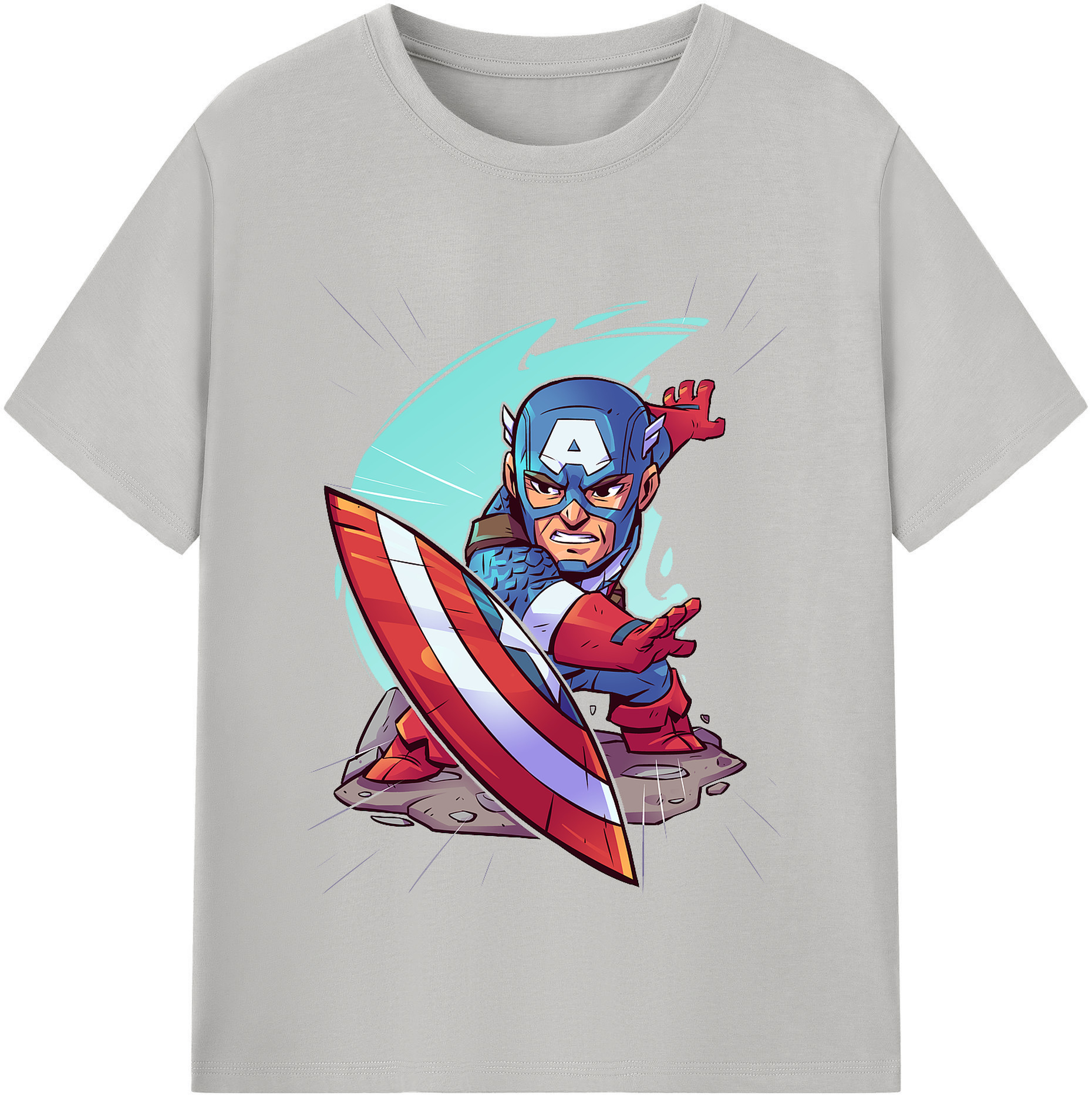 （画像用） アベンジャーズ The Avengers レディースカジュアルプリントTシャツ（綿100％）