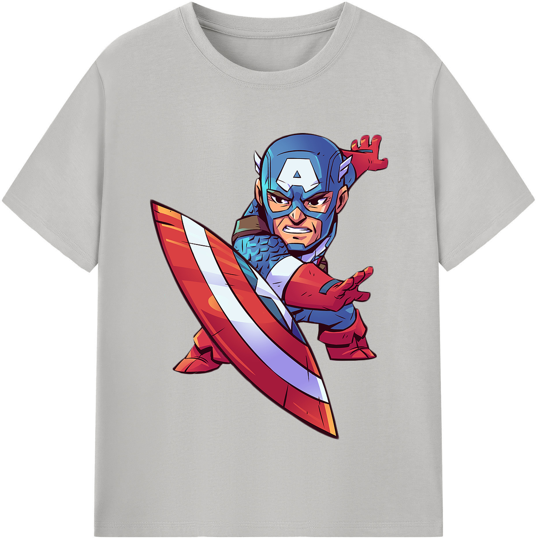 （画像用） アベンジャーズ The Avengers レディースカジュアルプリントTシャツ（綿100％）