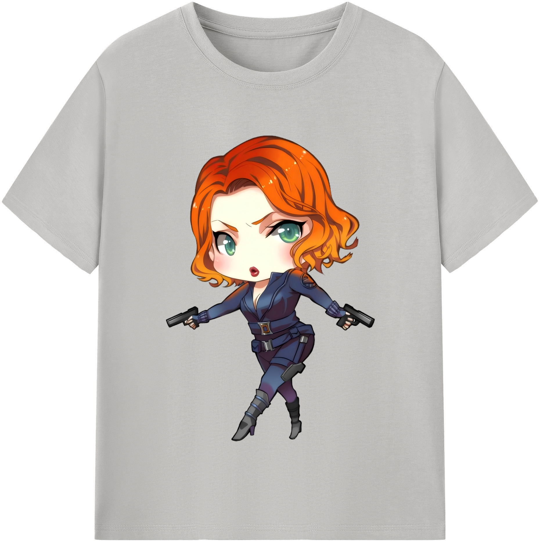 （画像用） アベンジャーズ The Avengers レディースカジュアルプリントTシャツ（綿100％）