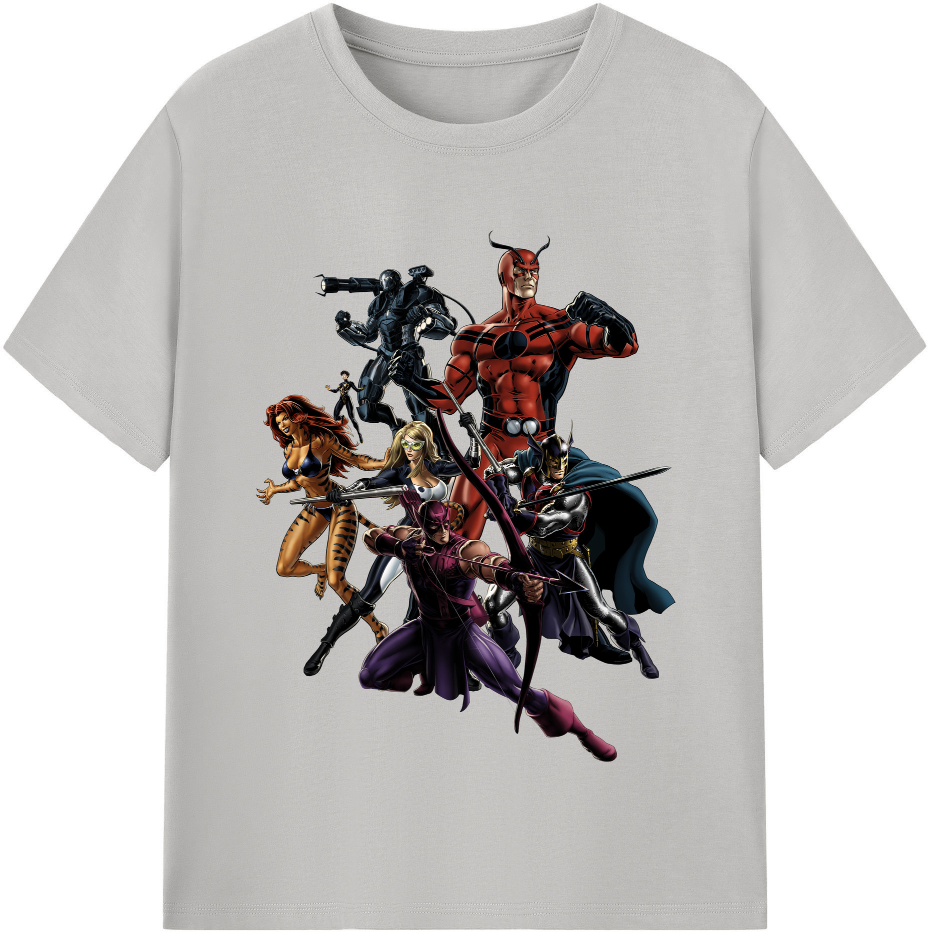 （画像用） アベンジャーズ The Avengers レディースカジュアルプリントTシャツ（綿100％）