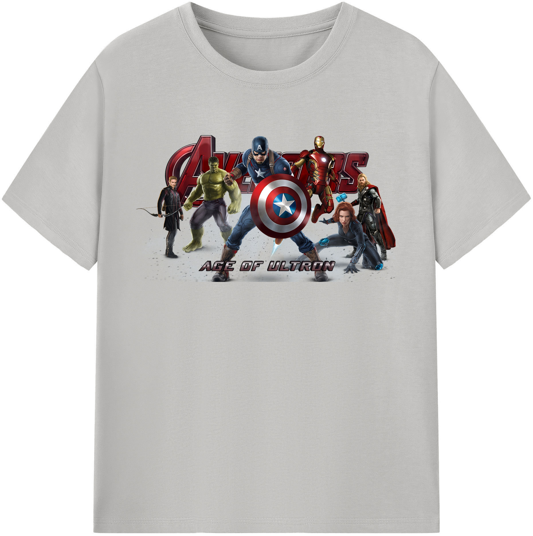 （画像用） アベンジャーズ The Avengers レディースカジュアルプリントTシャツ（綿100％）