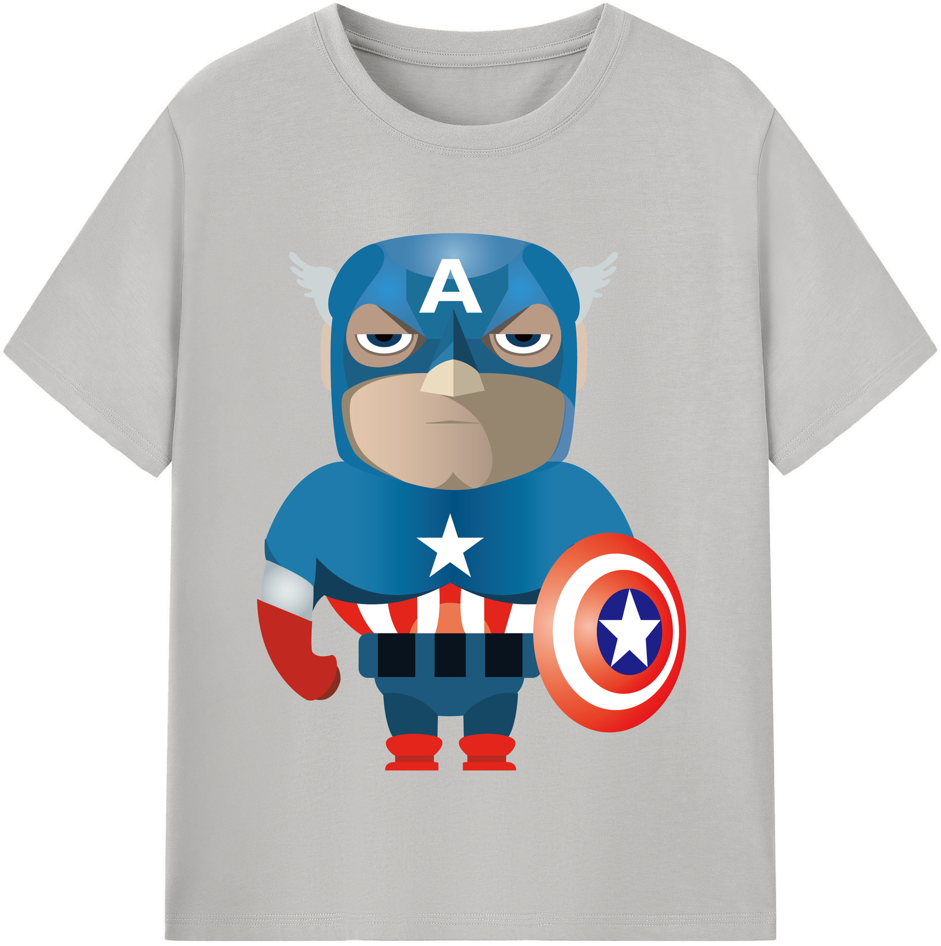 （画像用） アベンジャーズ The Avengers レディースカジュアルプリントTシャツ（綿100％）