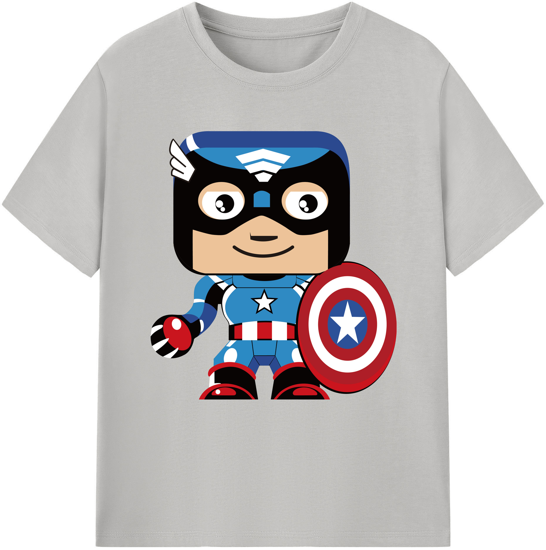 （画像用） アベンジャーズ The Avengers レディースカジュアルプリントTシャツ（綿100％）