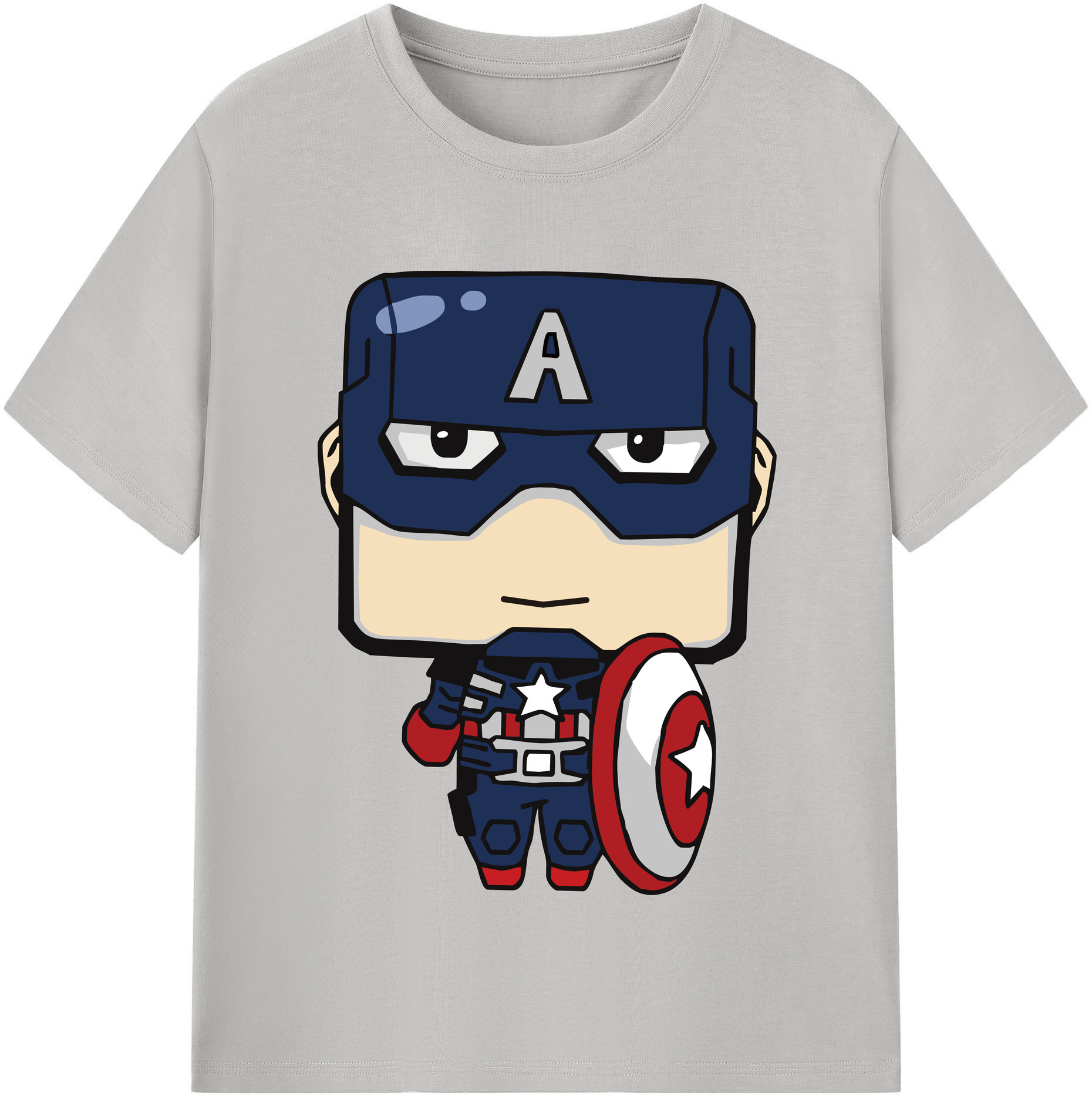 （画像用） アベンジャーズ The Avengers レディースカジュアルプリントTシャツ（綿100％）