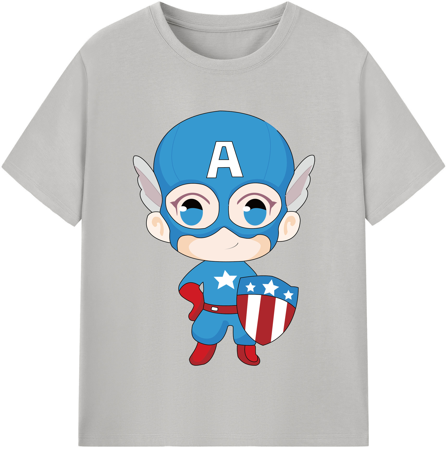 （画像用） アベンジャーズ The Avengers レディースカジュアルプリントTシャツ（綿100％）