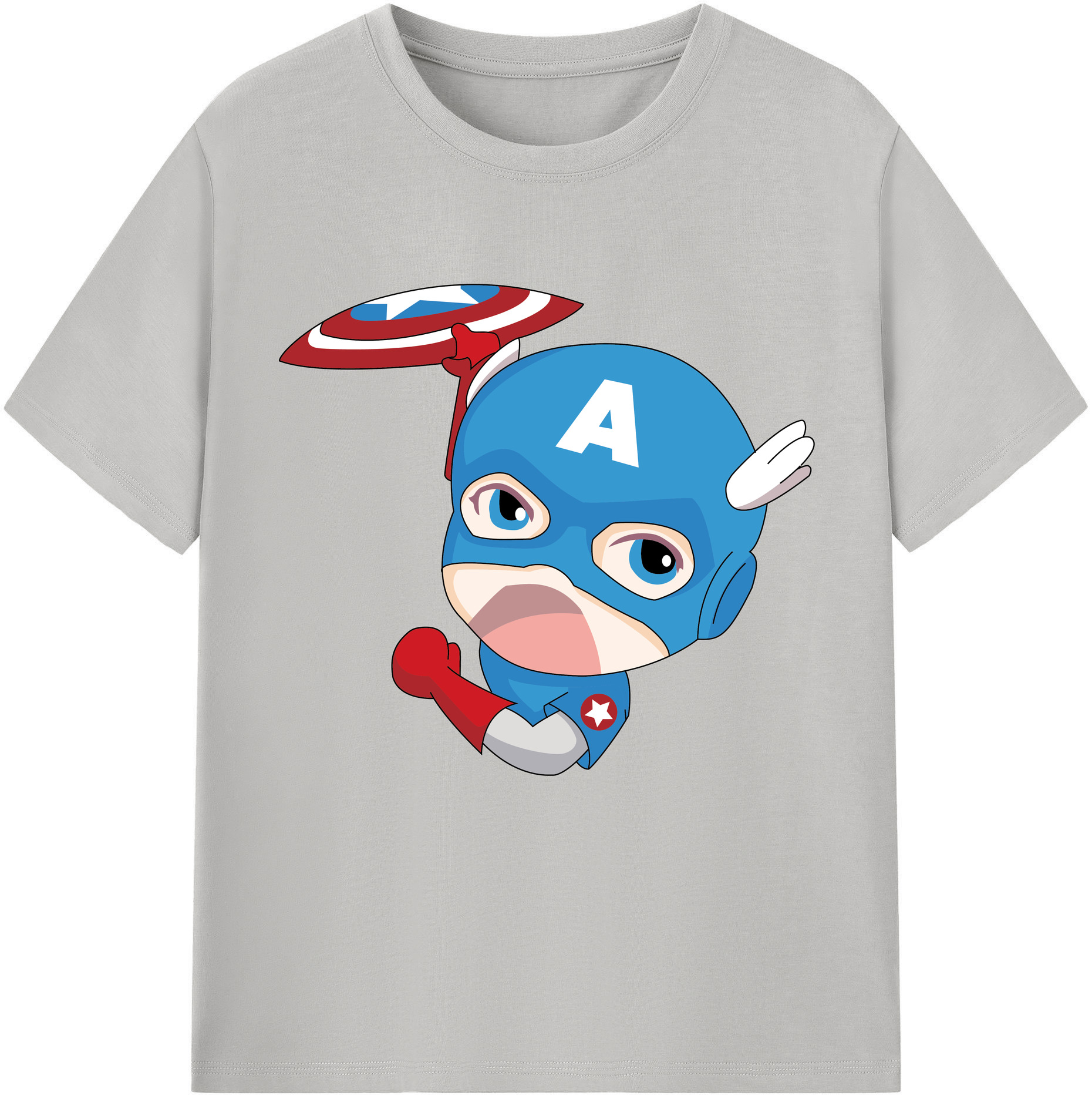 （画像用） アベンジャーズ The Avengers レディースカジュアルプリントTシャツ（綿100％）