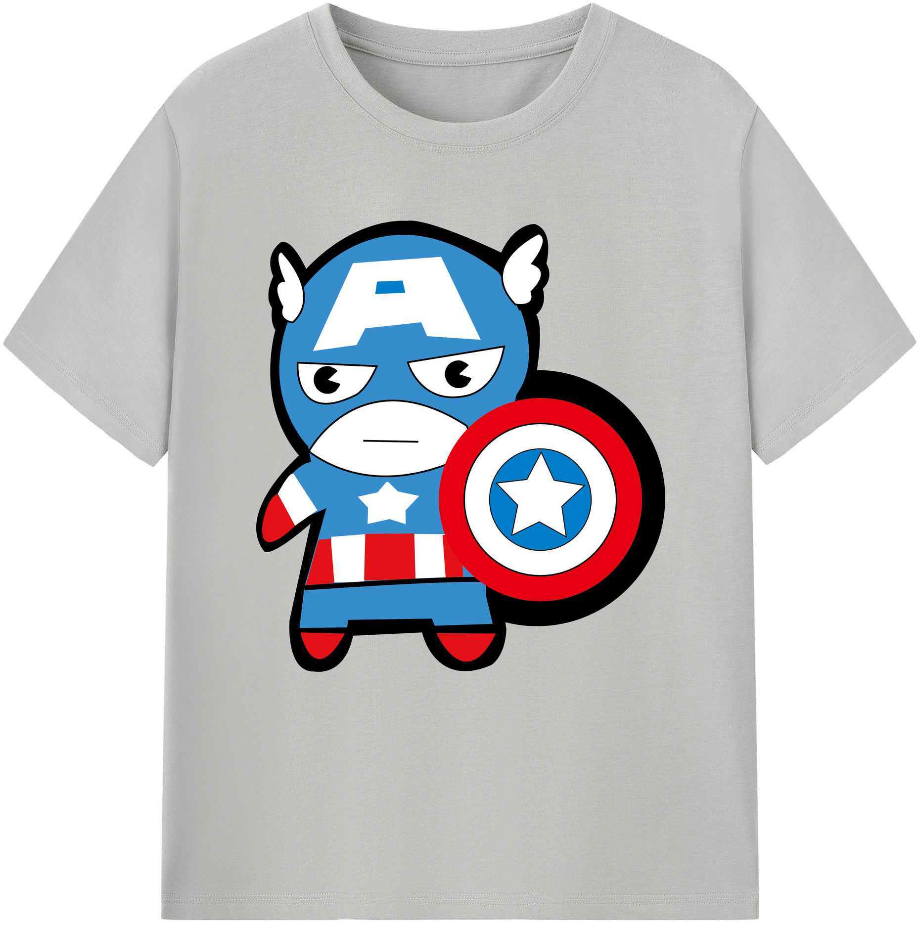 （画像用） アベンジャーズ The Avengers レディースカジュアルプリントTシャツ（綿100％）