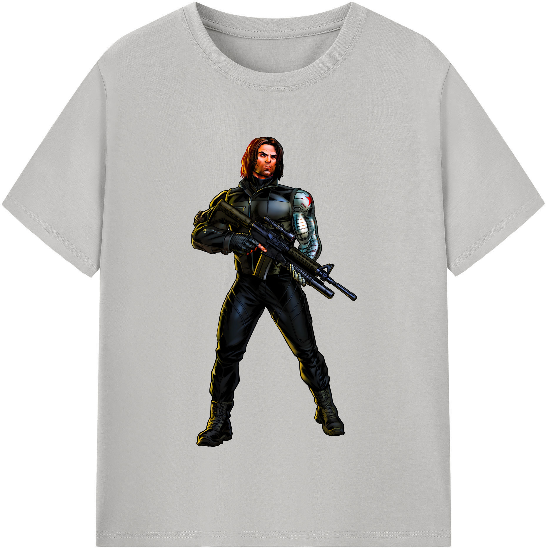 （画像用） アベンジャーズ The Avengers レディースカジュアルプリントTシャツ（綿100％）