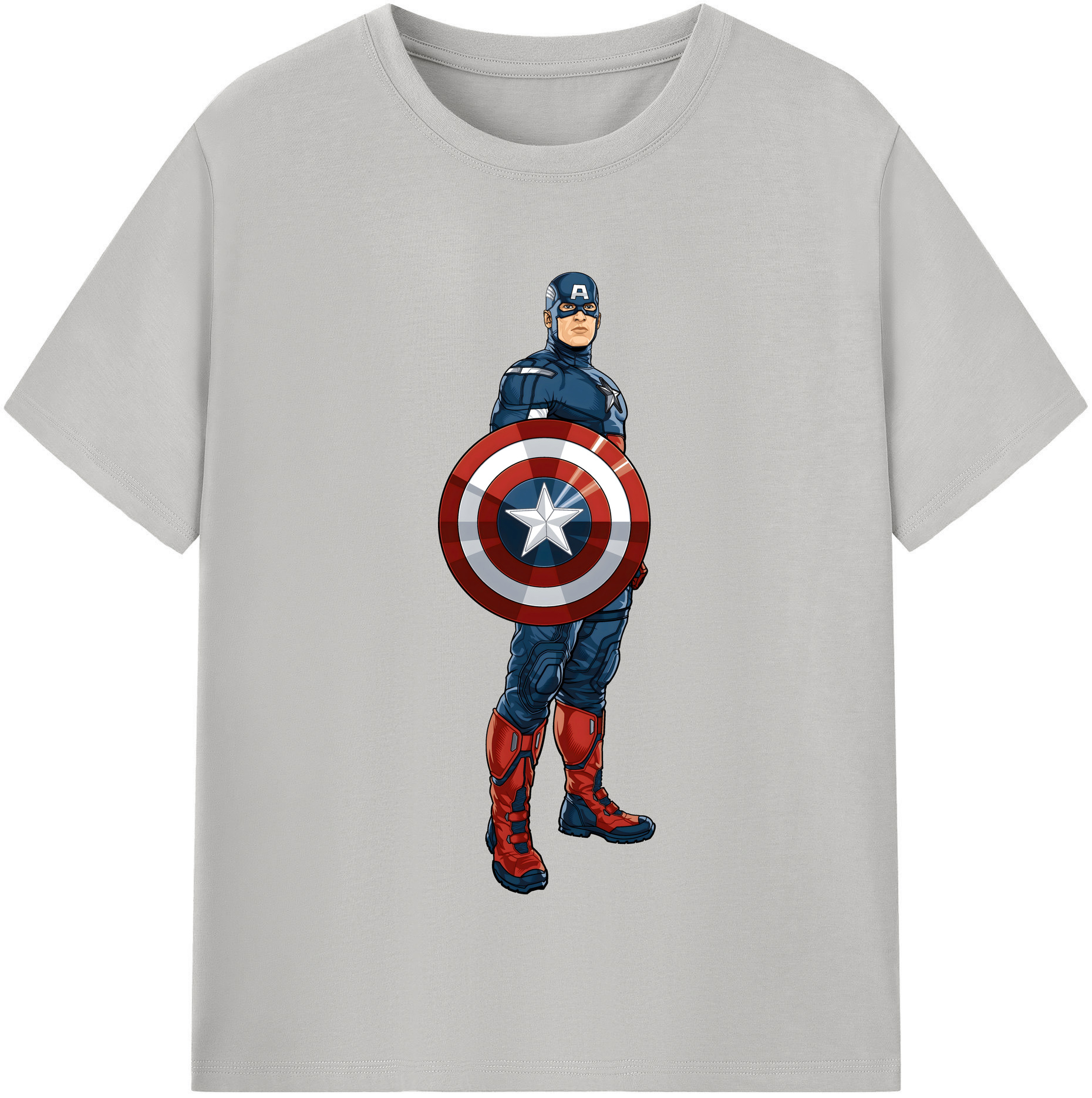 （画像用） アベンジャーズ The Avengers レディースカジュアルプリントTシャツ（綿100％）
