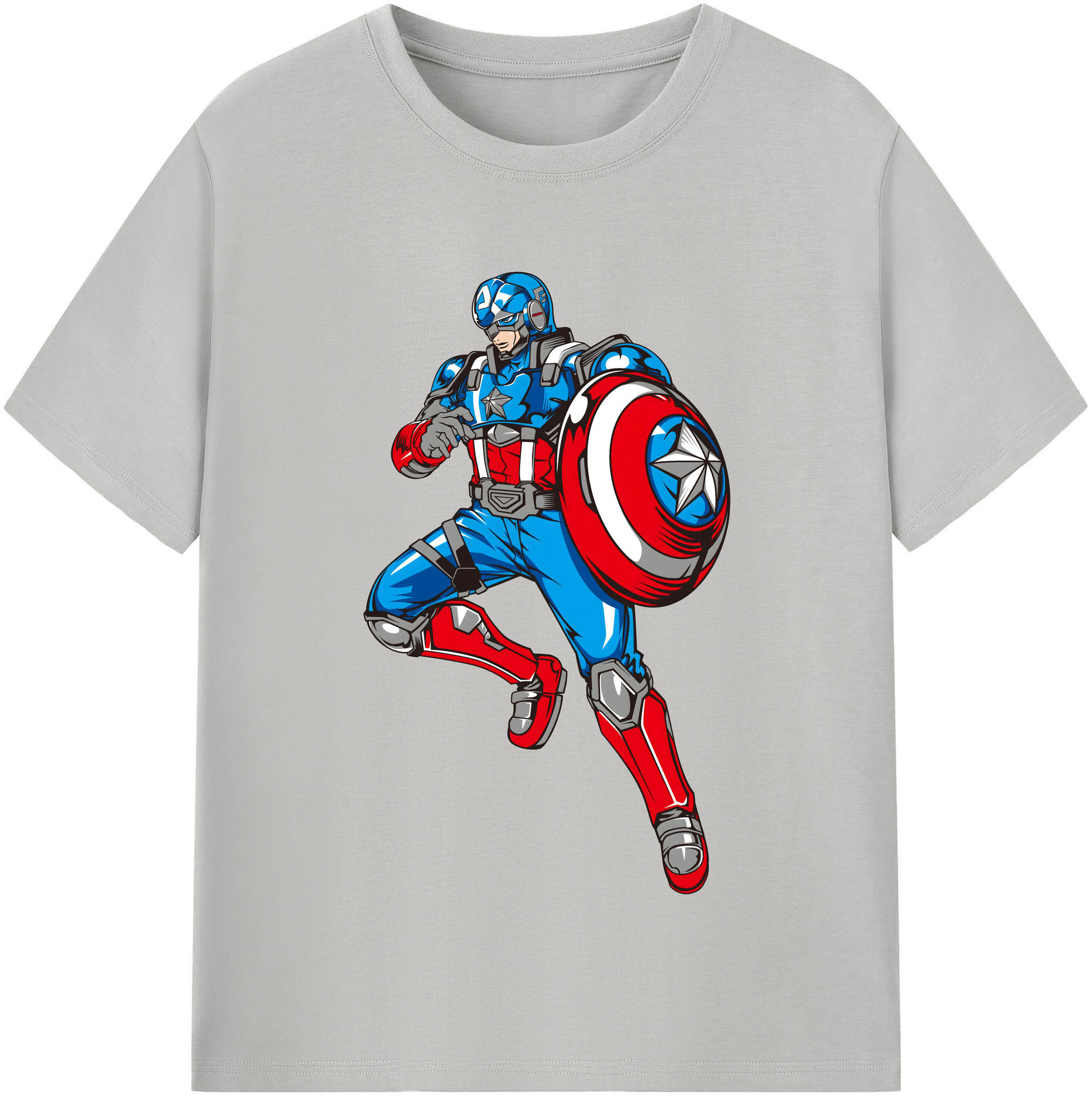 （画像用） アベンジャーズ The Avengers レディースカジュアルプリントTシャツ（綿100％）