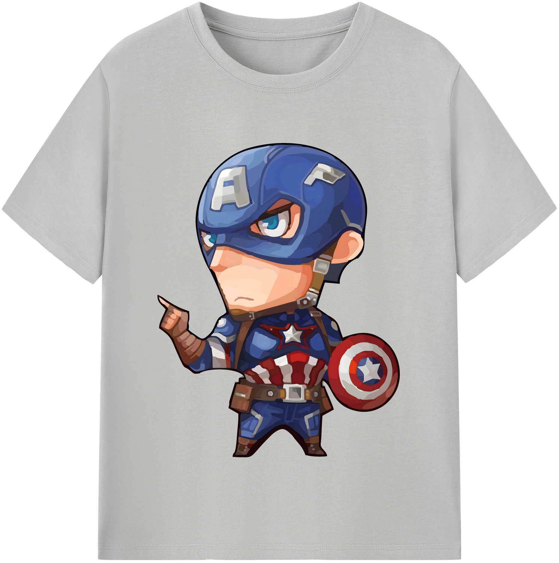 （画像用） アベンジャーズ The Avengers レディースカジュアルプリントTシャツ（綿100％）