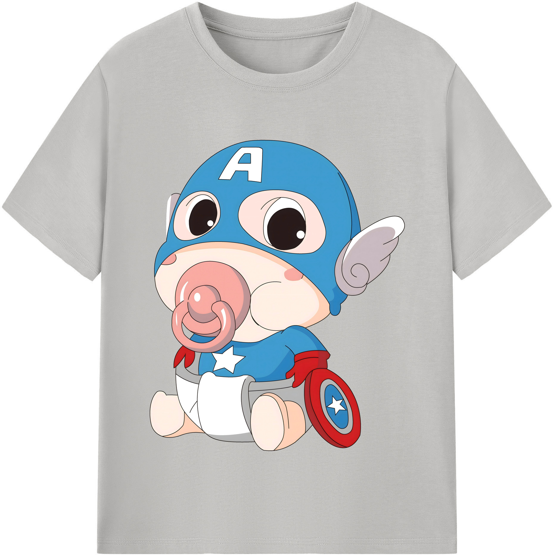 （画像用） アベンジャーズ The Avengers レディースカジュアルプリントTシャツ（綿100％）