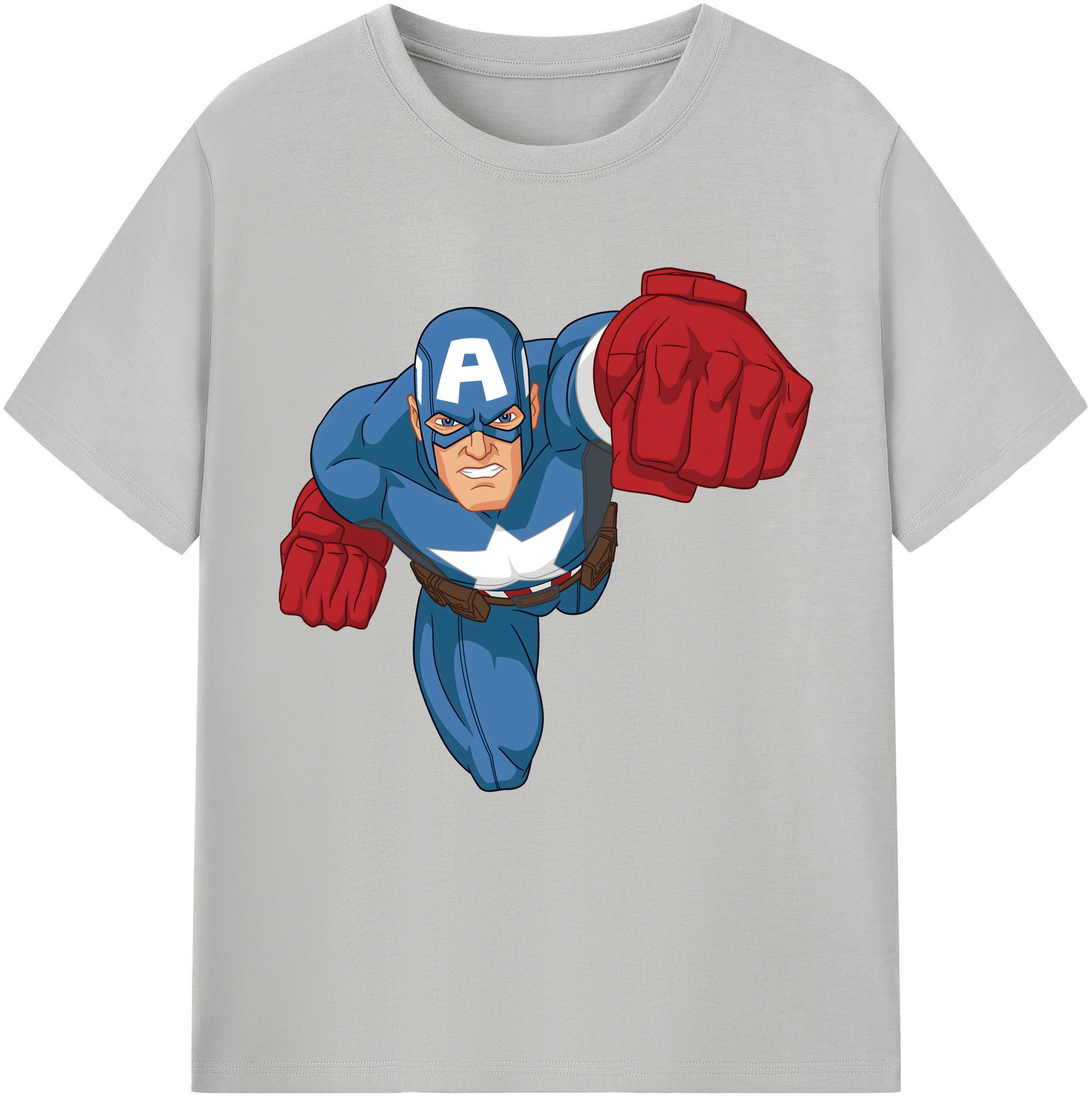（画像用） アベンジャーズ The Avengers レディースカジュアルプリントTシャツ（綿100％）