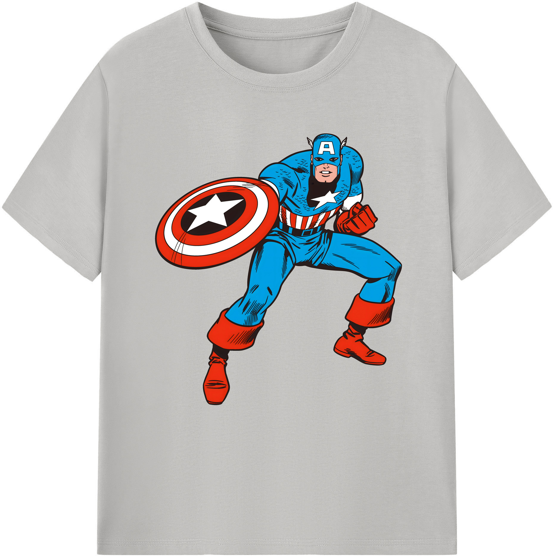 （画像用） アベンジャーズ The Avengers レディースカジュアルプリントTシャツ（綿100％）