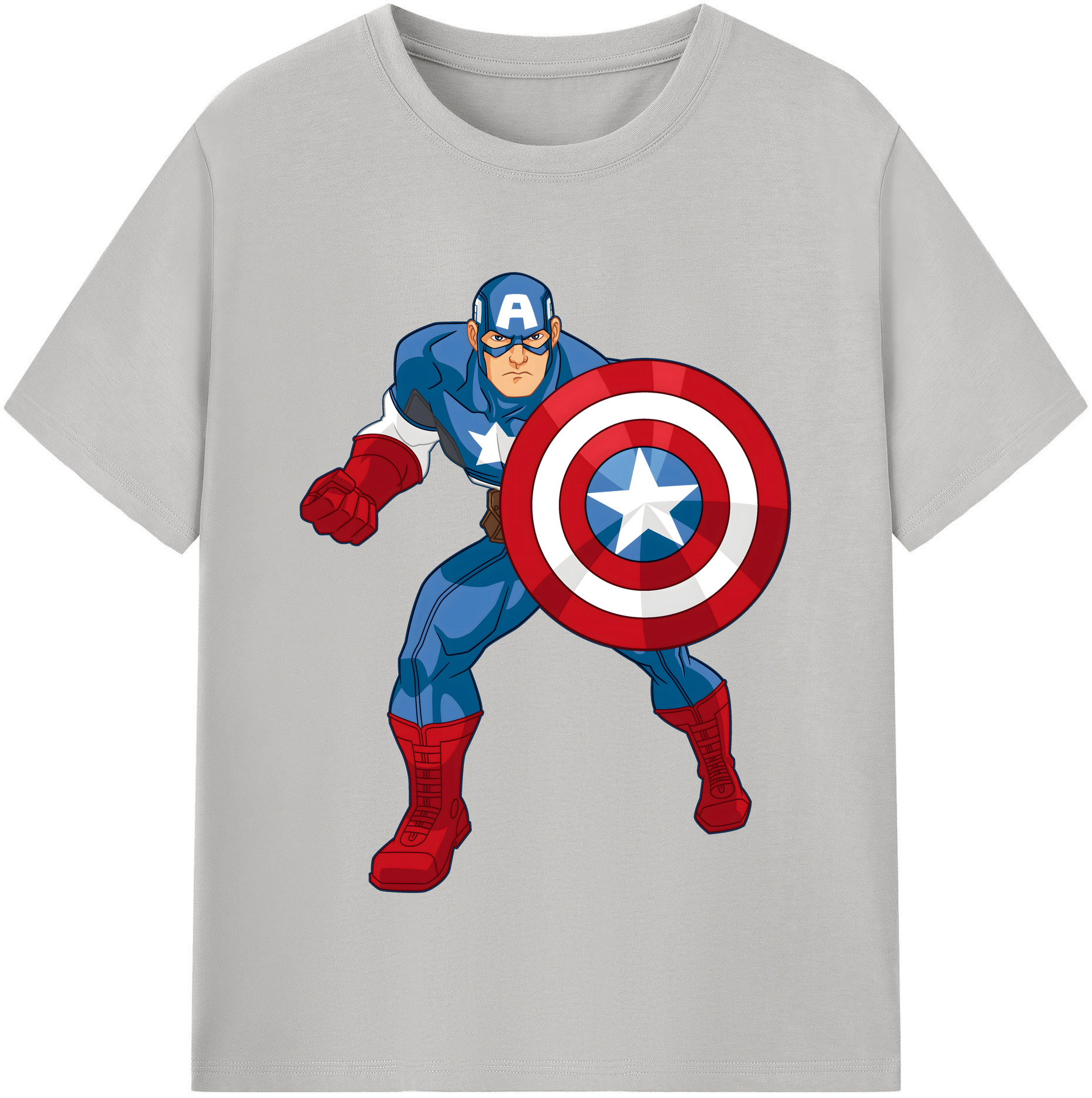 （画像用） アベンジャーズ The Avengers レディースカジュアルプリントTシャツ（綿100％）