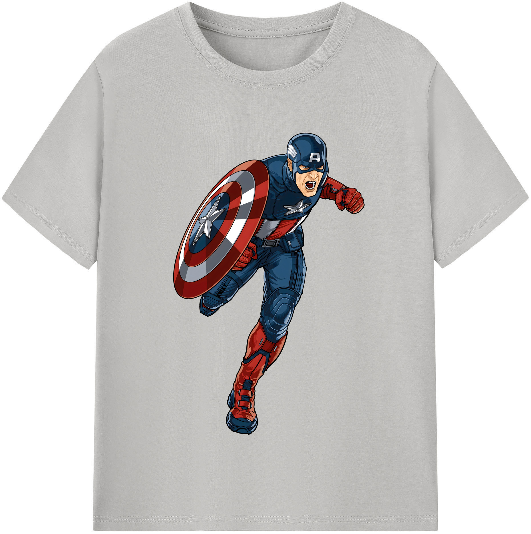 （画像用） アベンジャーズ The Avengers レディースカジュアルプリントTシャツ（綿100％）
