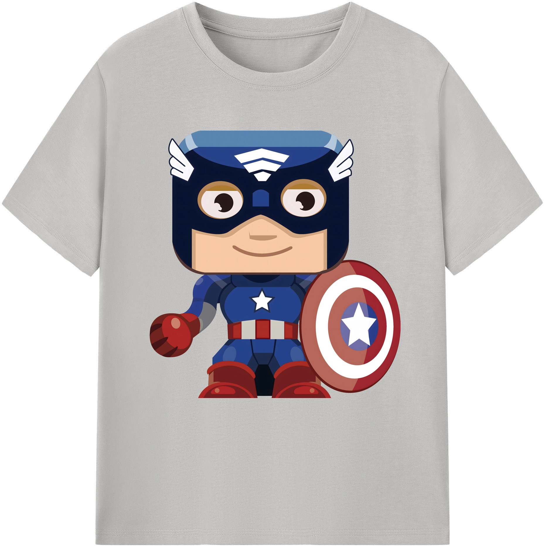 （画像用） アベンジャーズ The Avengers レディースカジュアルプリントTシャツ（綿100％）