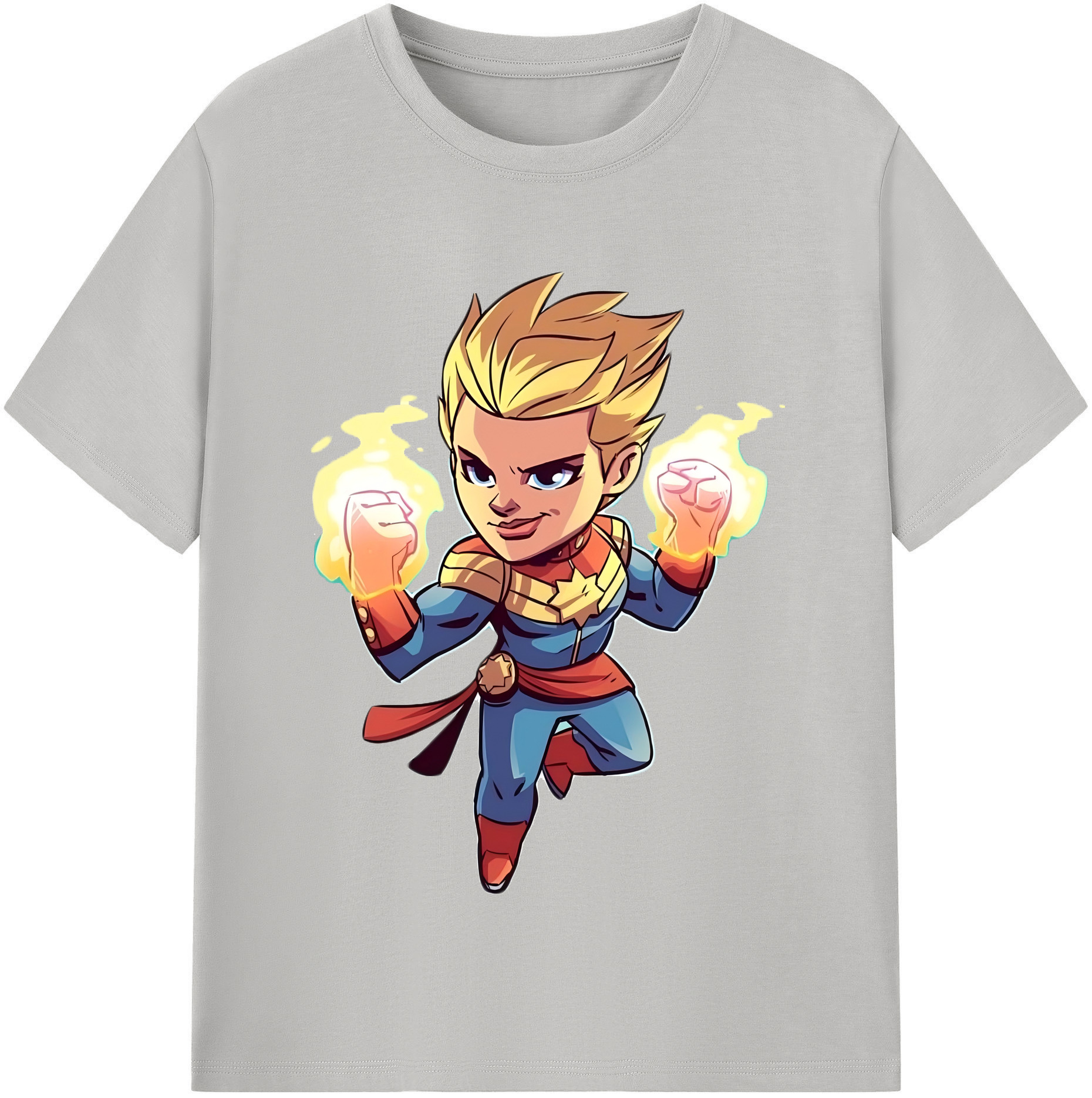 （画像用） アベンジャーズ The Avengers レディースカジュアルプリントTシャツ（綿100％）