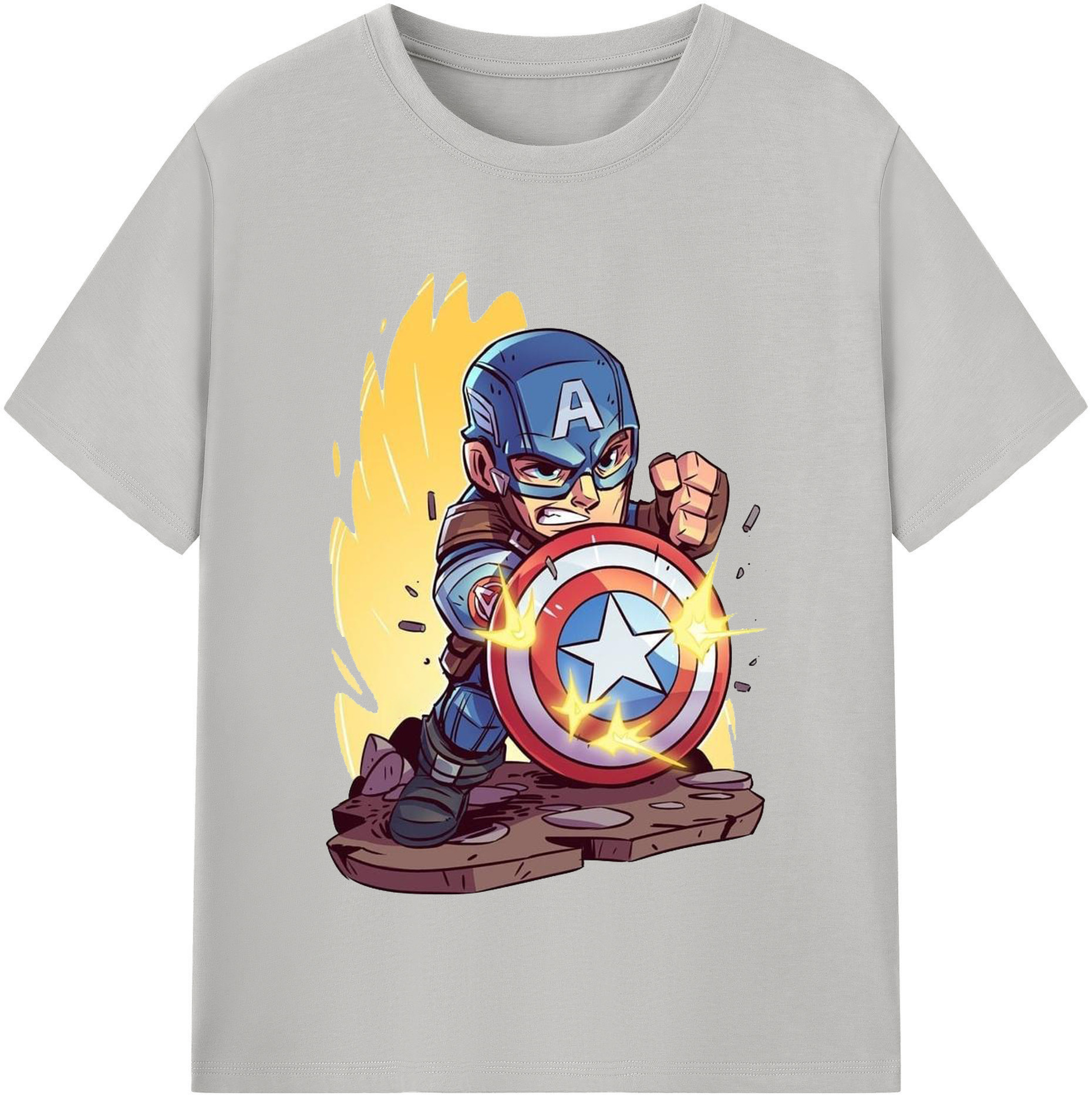 （画像用） アベンジャーズ The Avengers レディースカジュアルプリントTシャツ（綿100％）