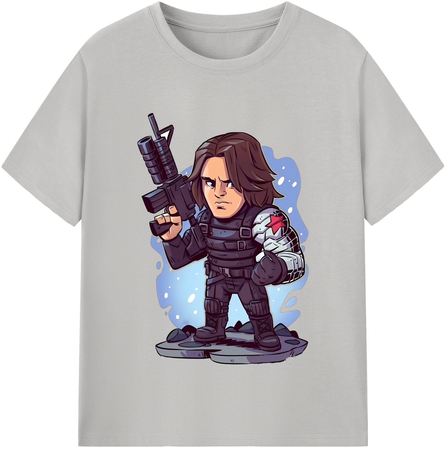 （画像用） アベンジャーズ The Avengers レディースカジュアルプリントTシャツ（綿100％）