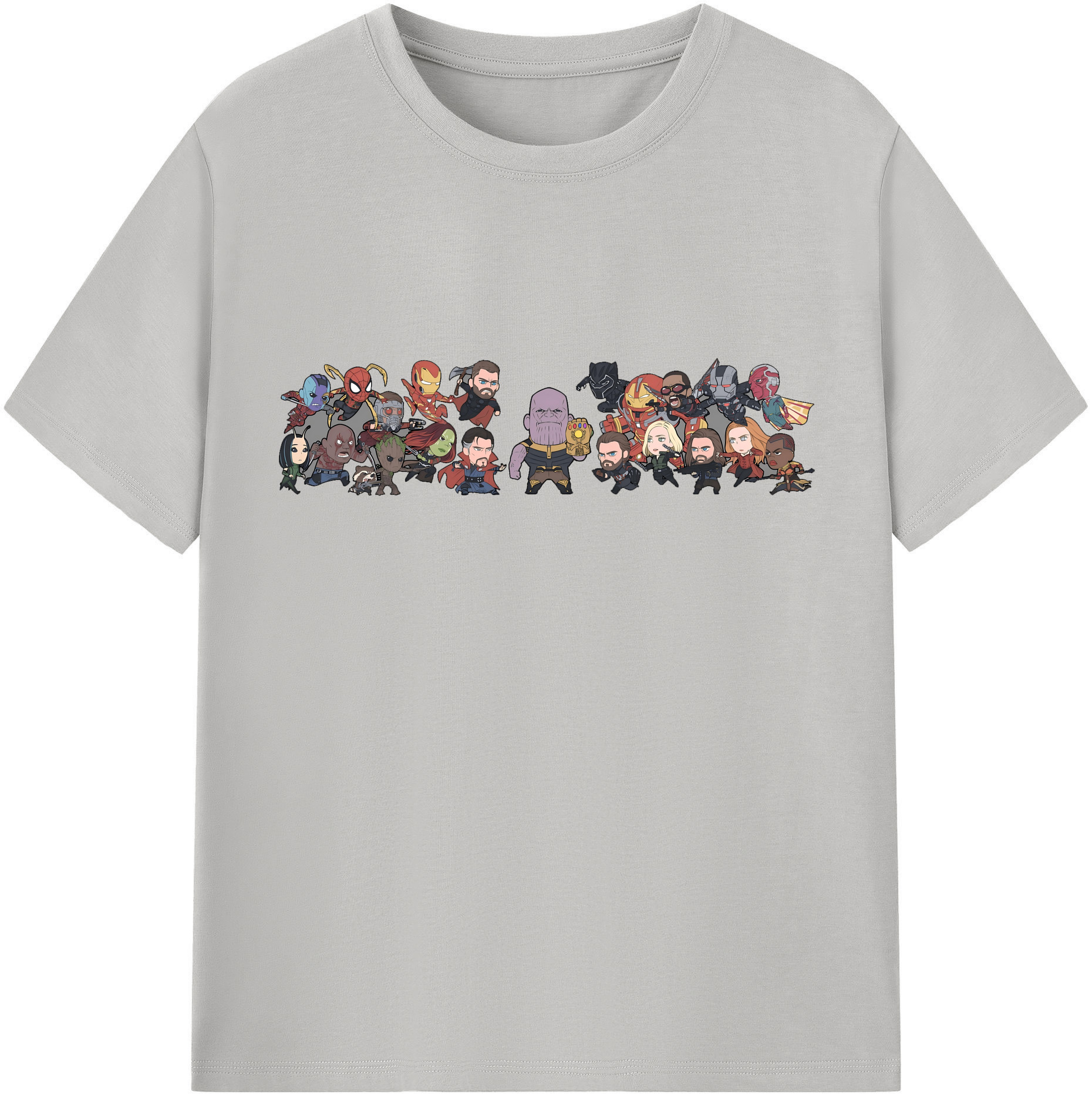 （画像用） アベンジャーズ The Avengers レディースカジュアルプリントTシャツ（綿100％）