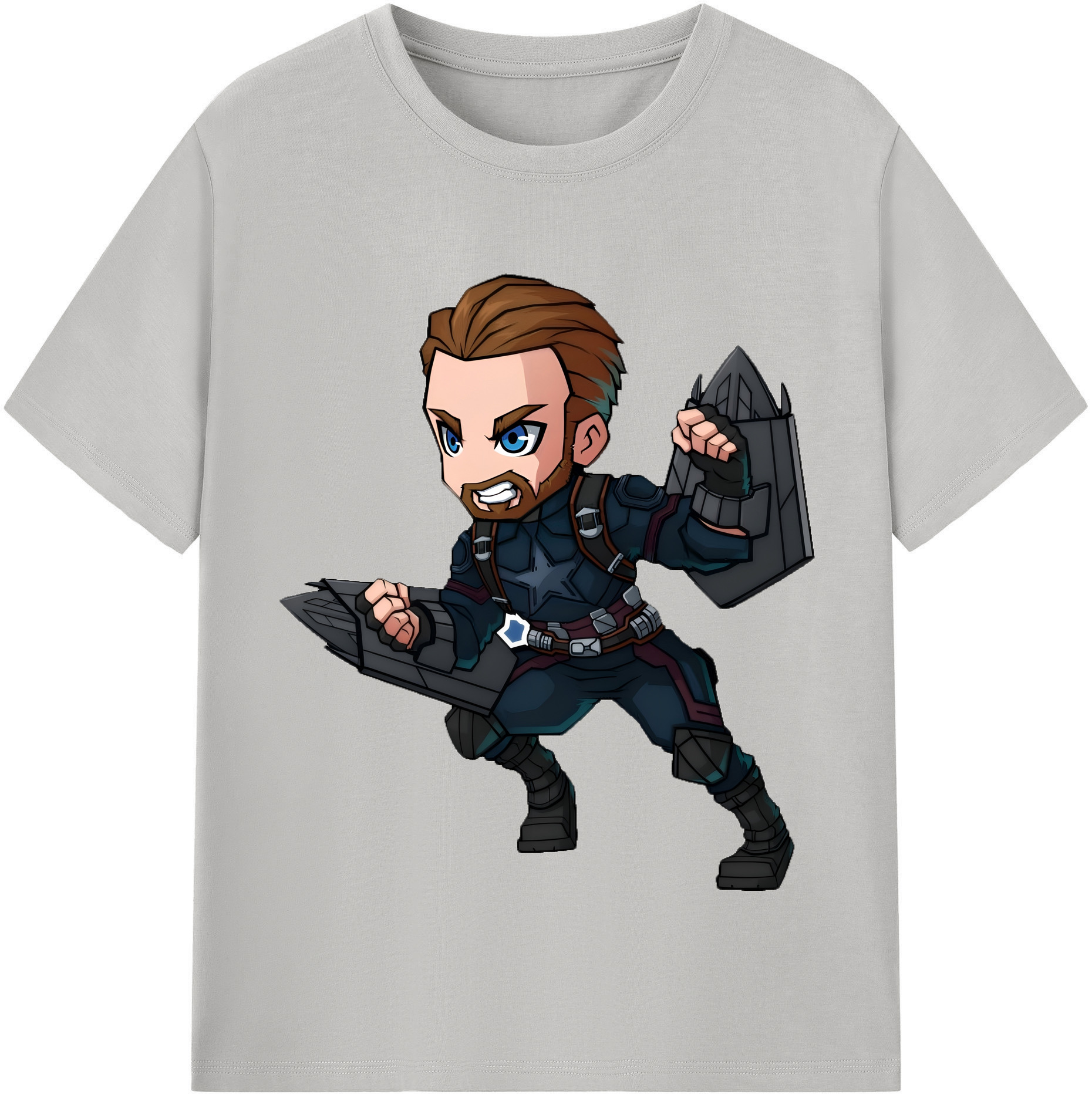 （画像用） アベンジャーズ The Avengers レディースカジュアルプリントTシャツ（綿100％）