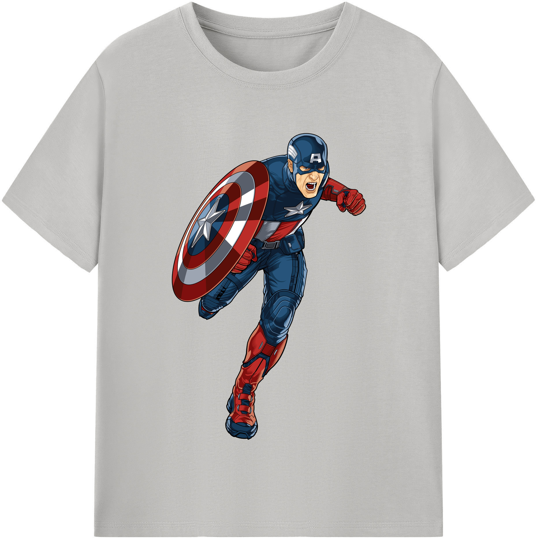 （画像用） アベンジャーズ The Avengers レディースカジュアルプリントTシャツ（綿100％）
