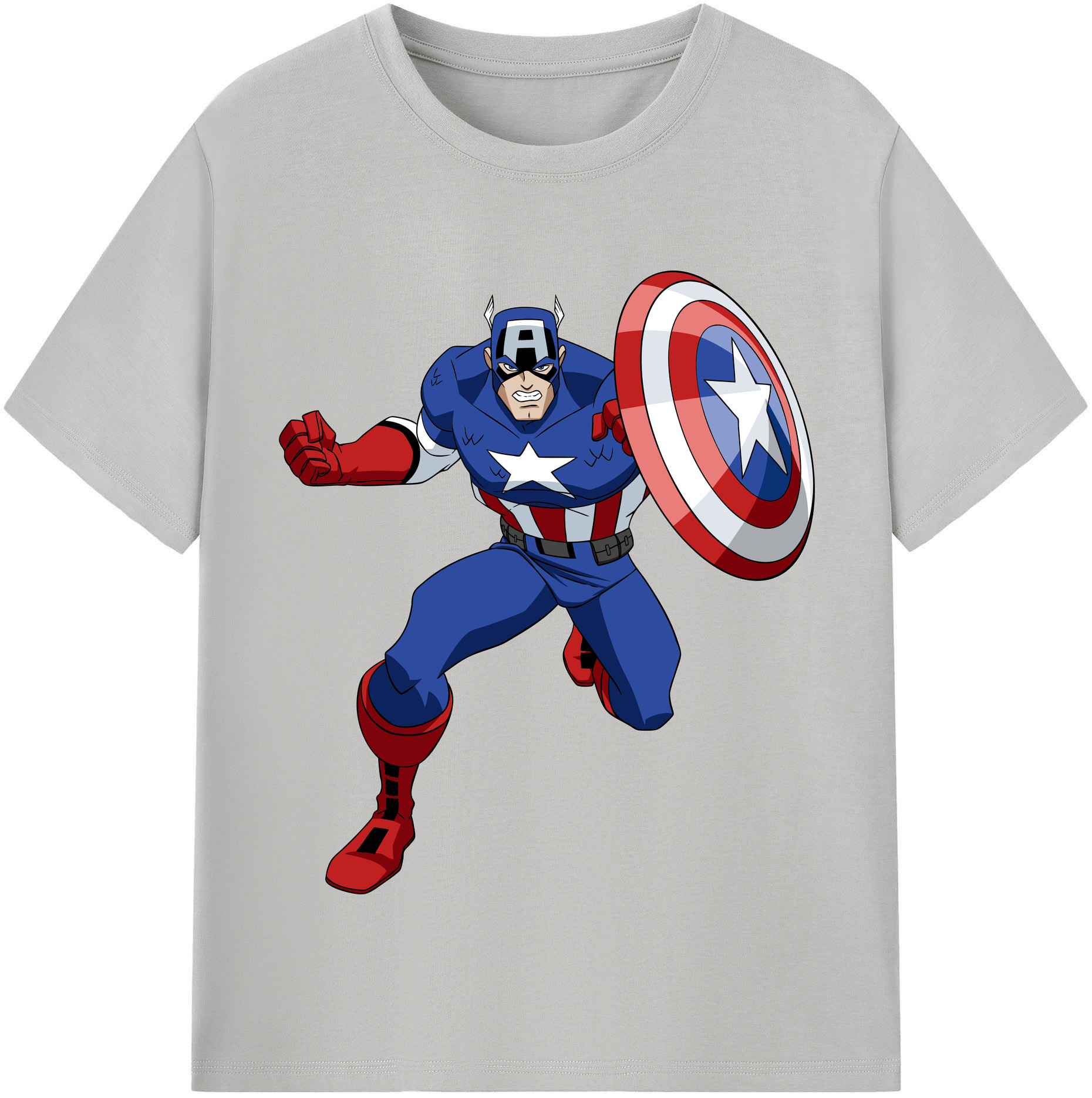 （画像用） アベンジャーズ The Avengers レディースカジュアルプリントTシャツ（綿100％）