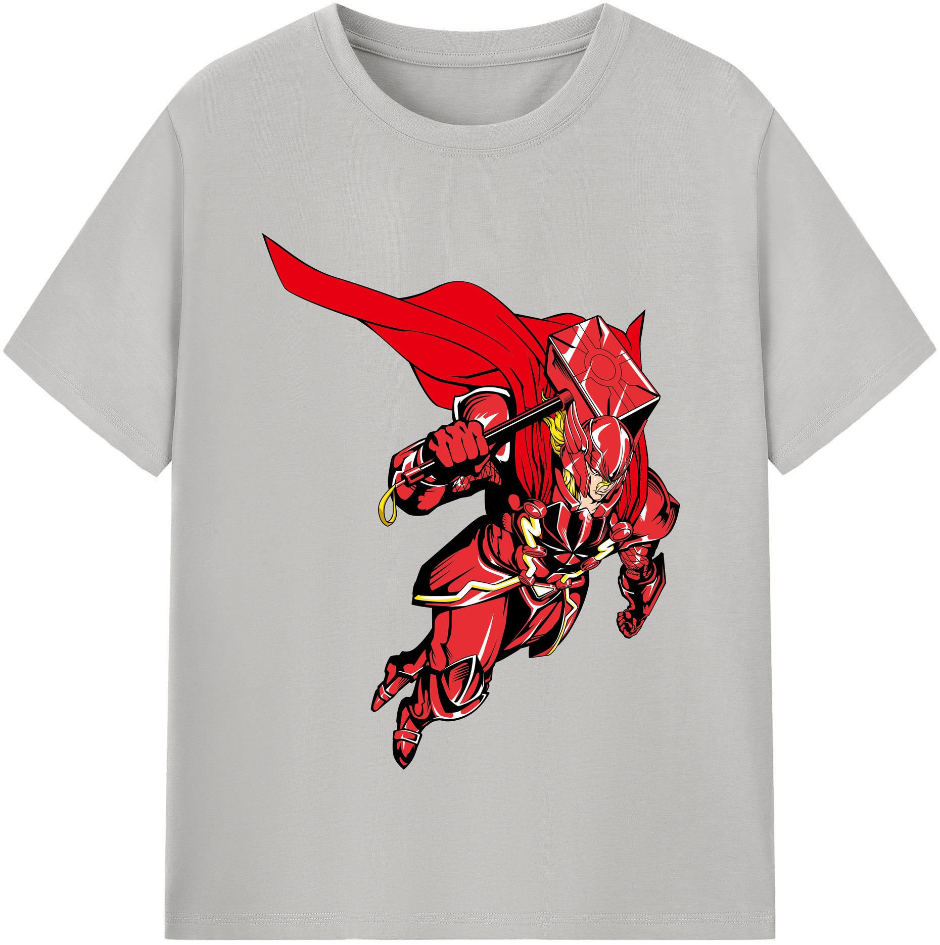 （画像用） アベンジャーズ The Avengers レディースカジュアルプリントTシャツ（綿100％）