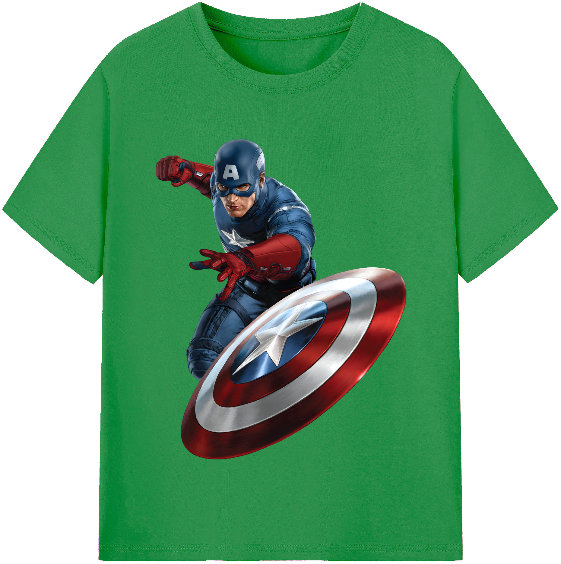 （画像用） アベンジャーズ The Avengers レディースカジュアルプリントTシャツ（綿100％）