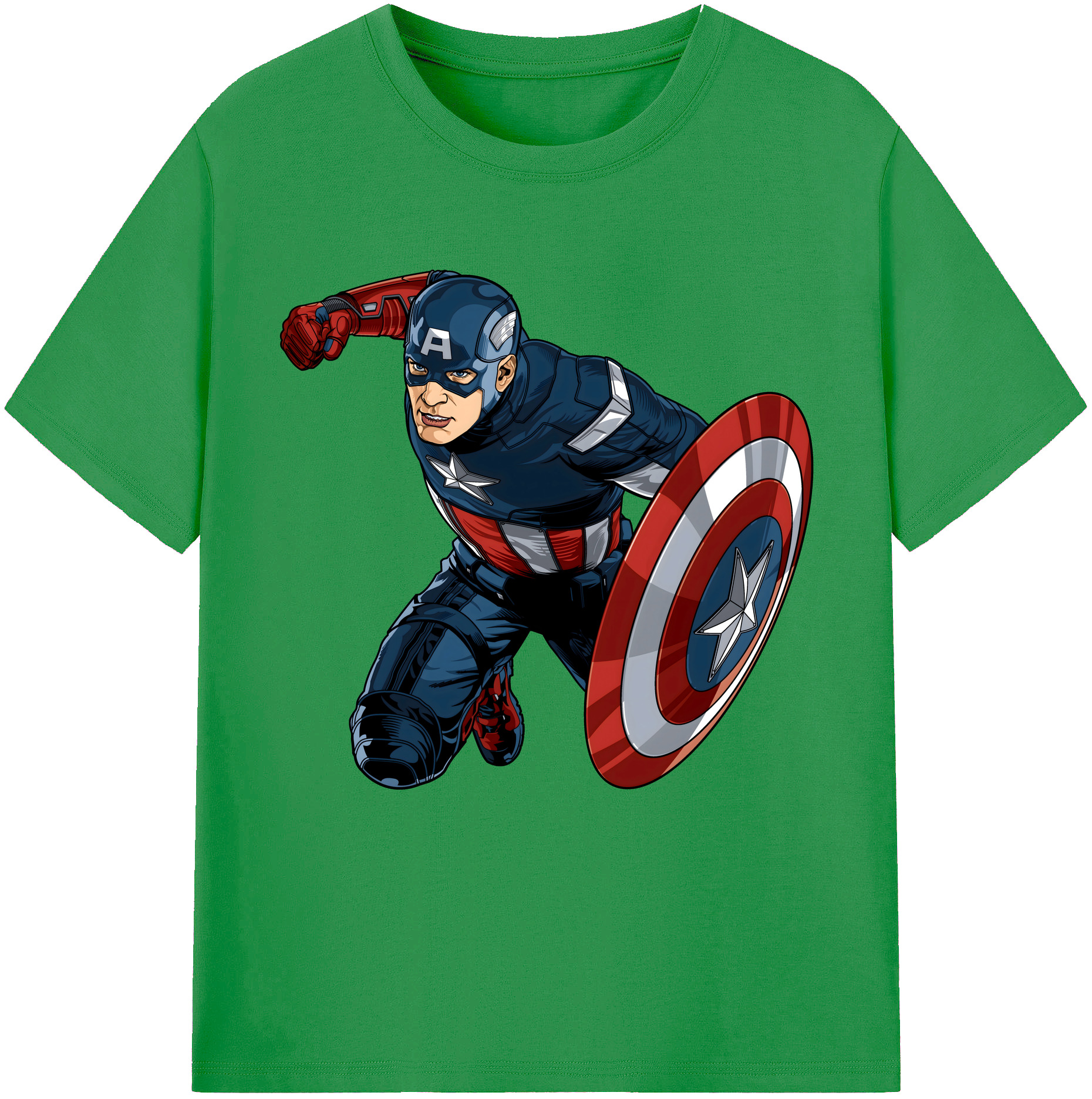 （画像用） アベンジャーズ The Avengers レディースカジュアルプリントTシャツ（綿100％）