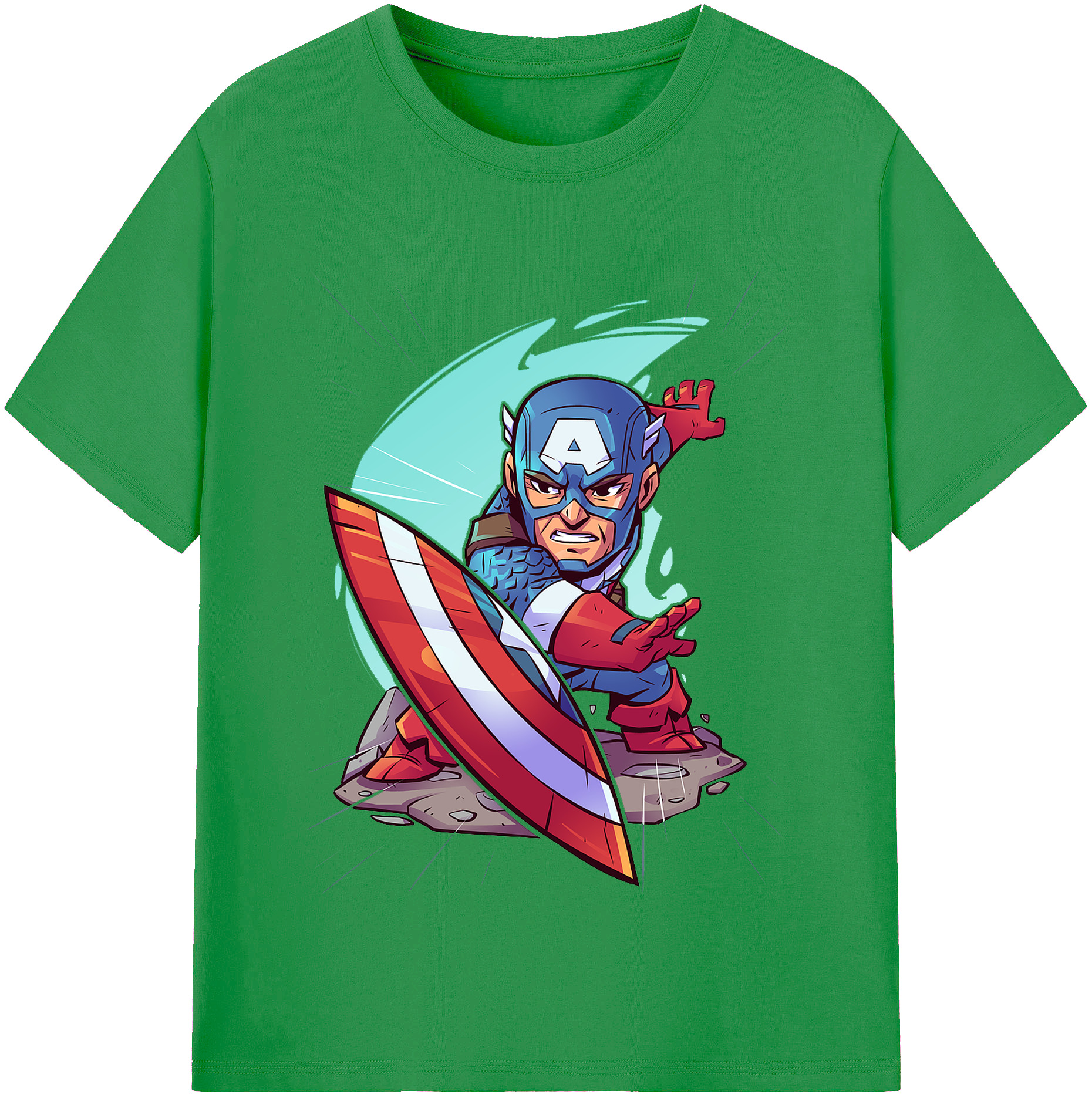 （画像用） アベンジャーズ The Avengers レディースカジュアルプリントTシャツ（綿100％）