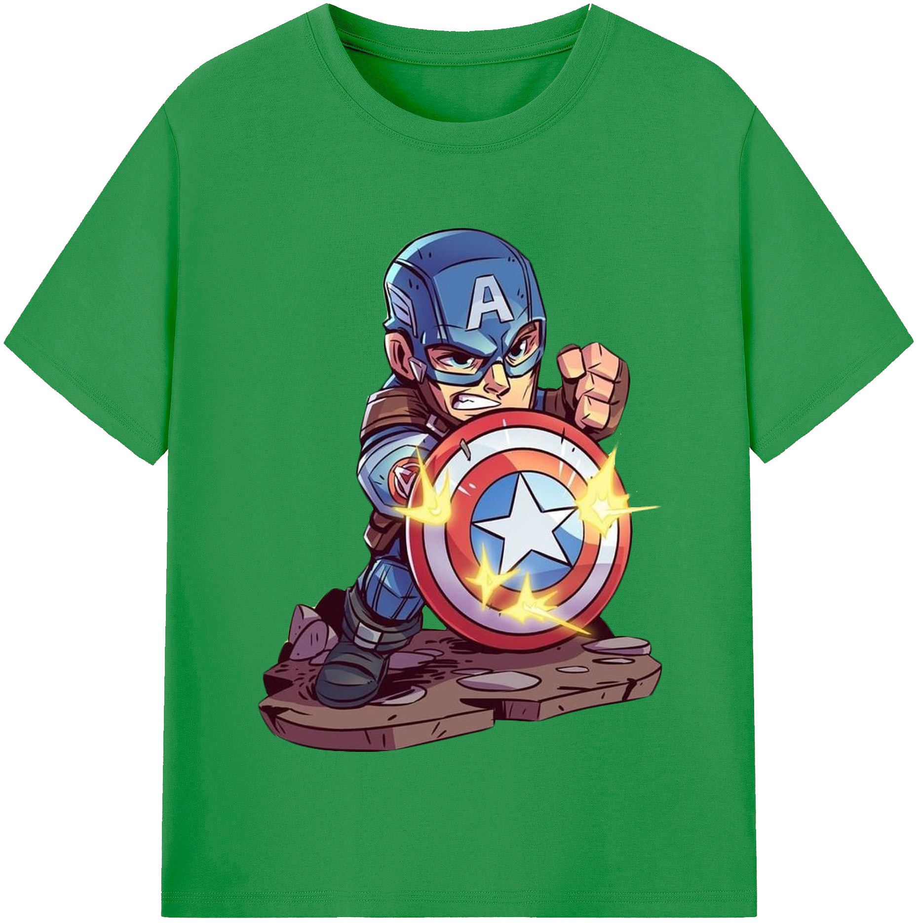 （画像用） アベンジャーズ The Avengers レディースカジュアルプリントTシャツ（綿100％）
