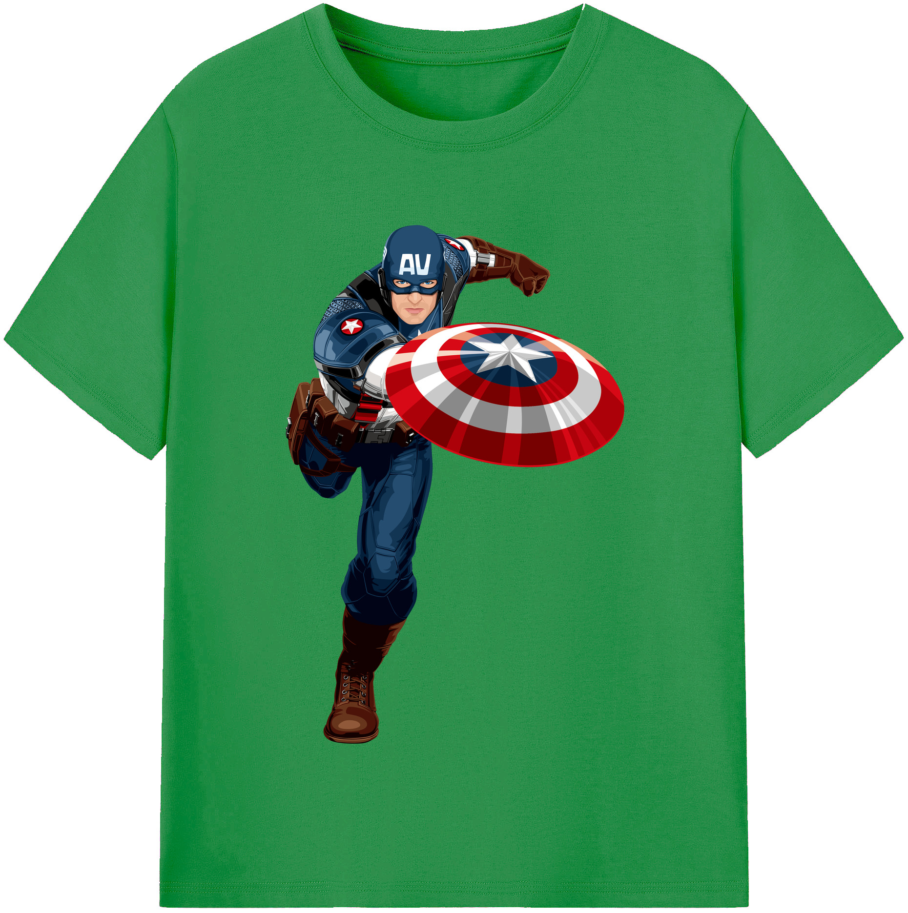（画像用） アベンジャーズ The Avengers レディースカジュアルプリントTシャツ（綿100％）