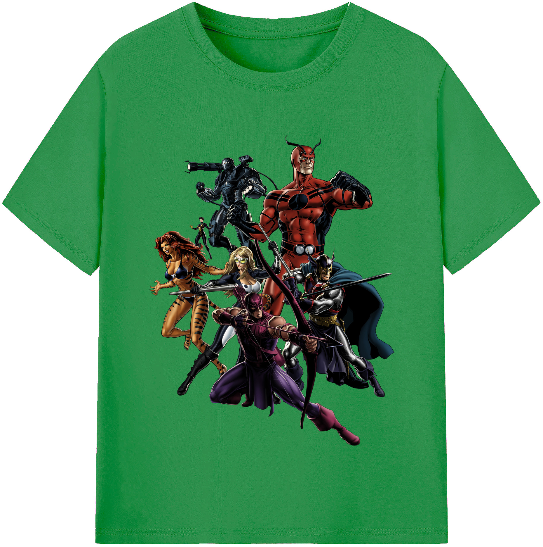 （画像用） アベンジャーズ The Avengers レディースカジュアルプリントTシャツ（綿100％）