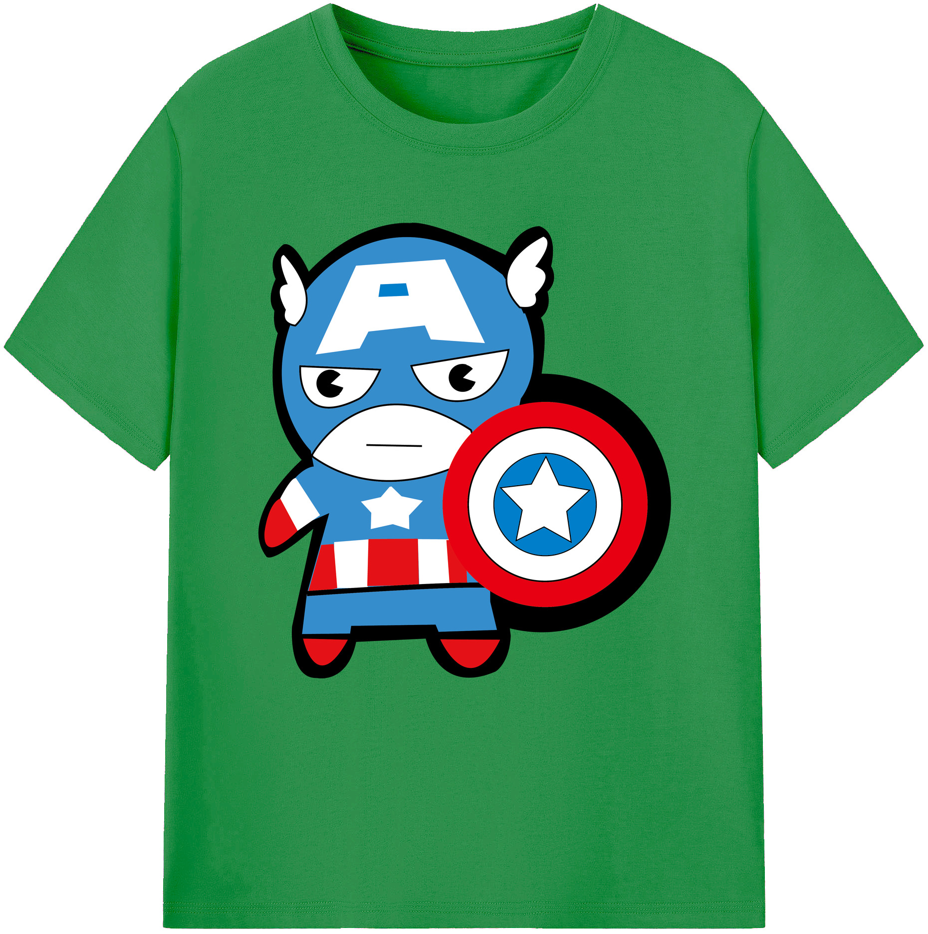 （画像用） アベンジャーズ The Avengers レディースカジュアルプリントTシャツ（綿100％）