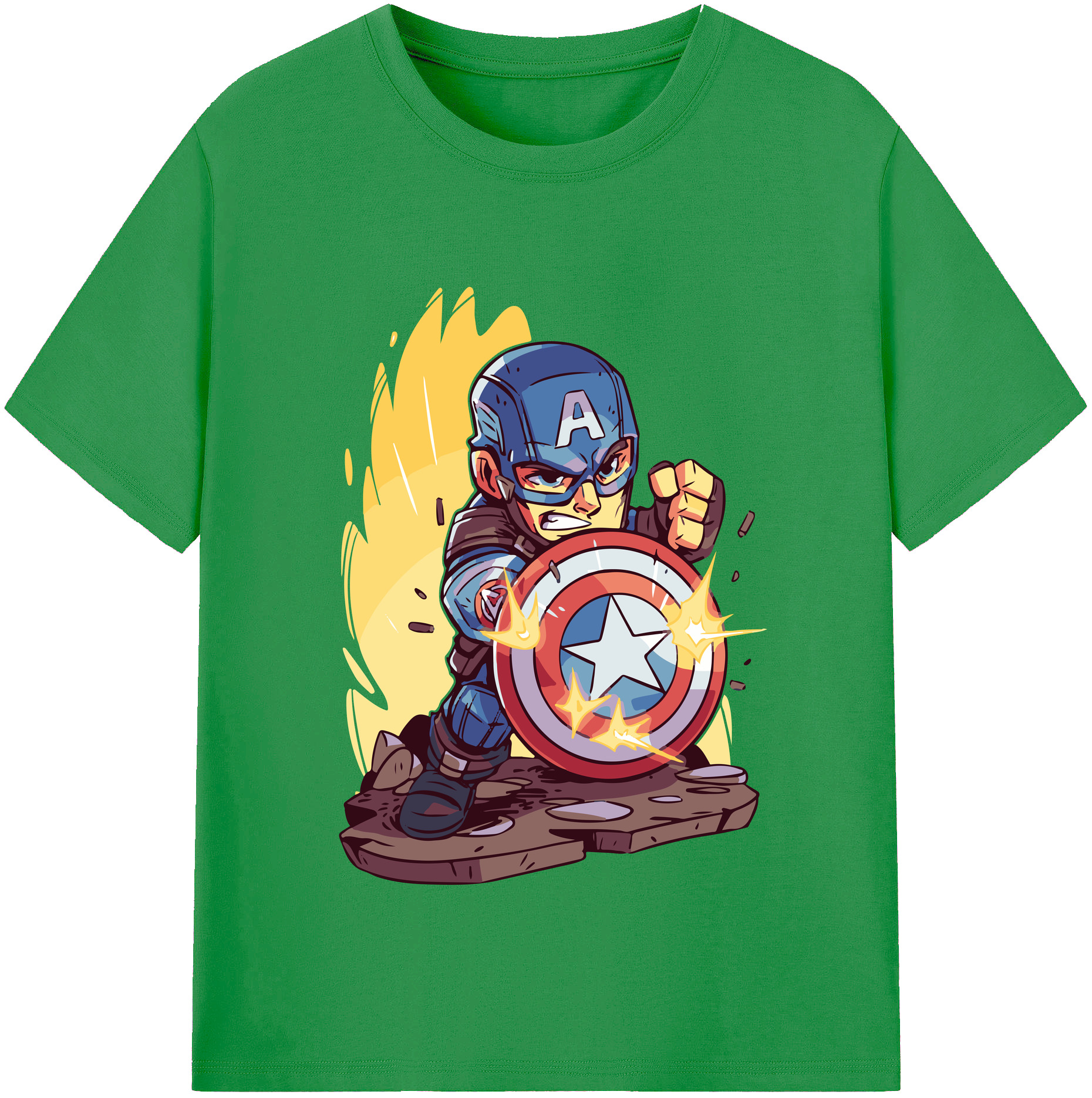 （画像用） アベンジャーズ The Avengers レディースカジュアルプリントTシャツ（綿100％）
