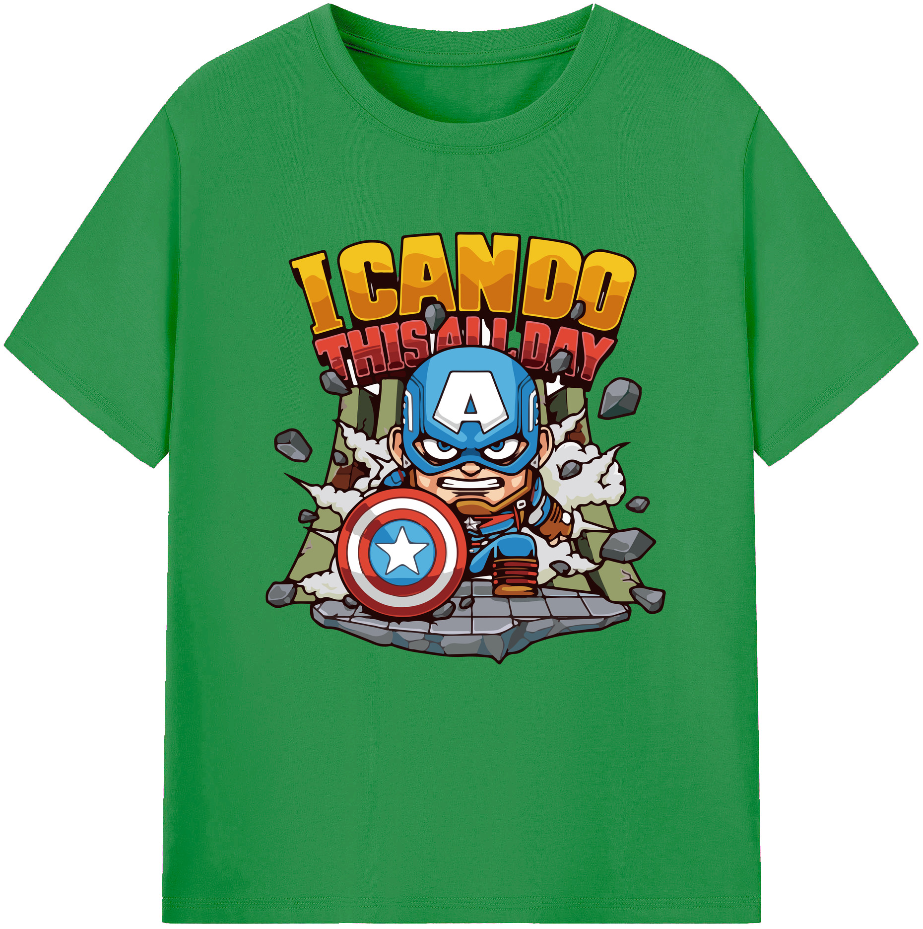 （画像用） アベンジャーズ The Avengers レディースカジュアルプリントTシャツ（綿100％）