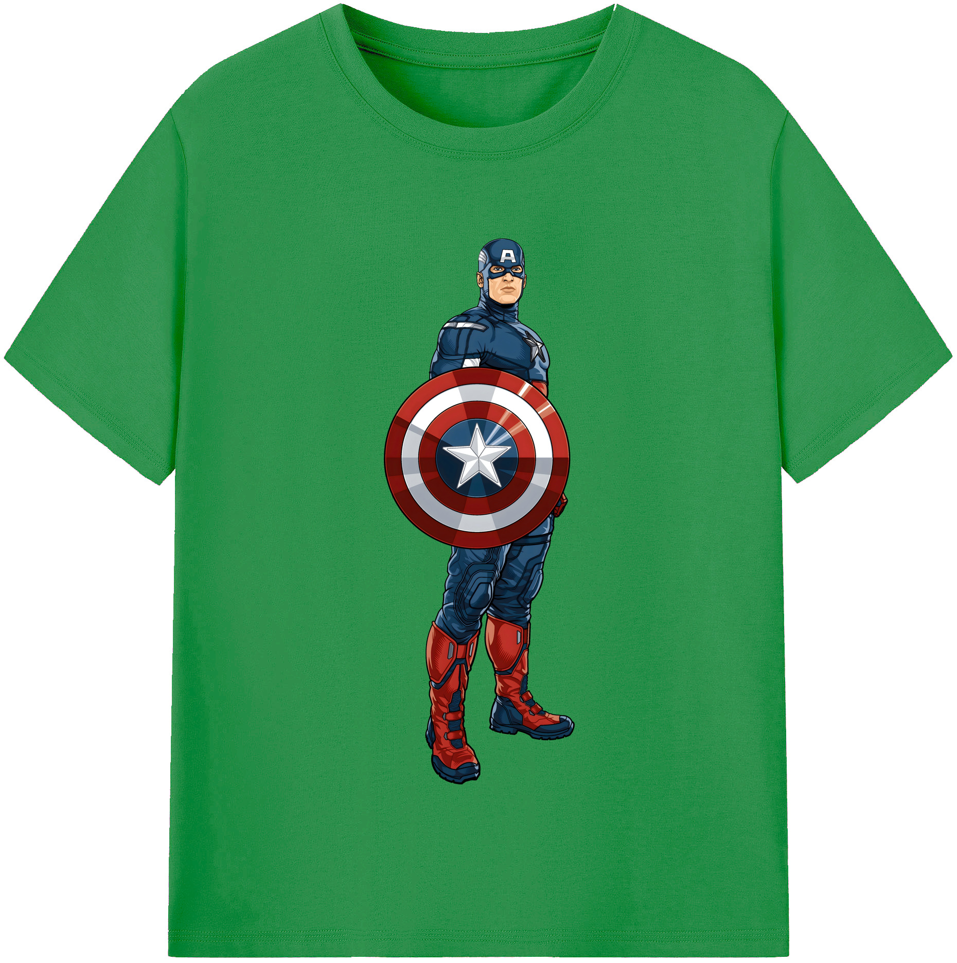 （画像用） アベンジャーズ The Avengers レディースカジュアルプリントTシャツ（綿100％）