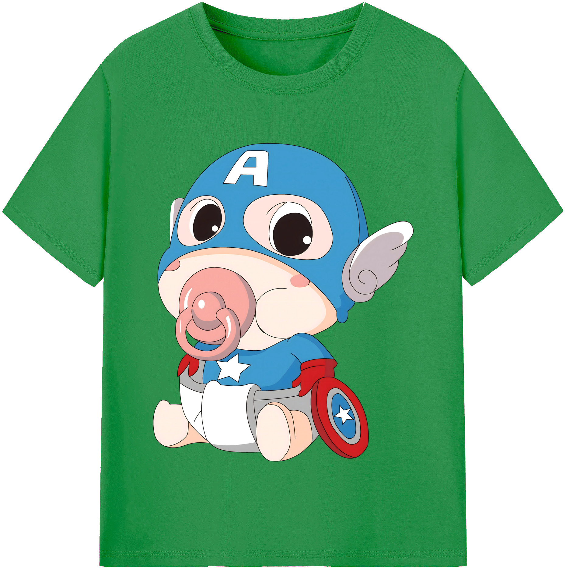 （画像用） アベンジャーズ The Avengers レディースカジュアルプリントTシャツ（綿100％）