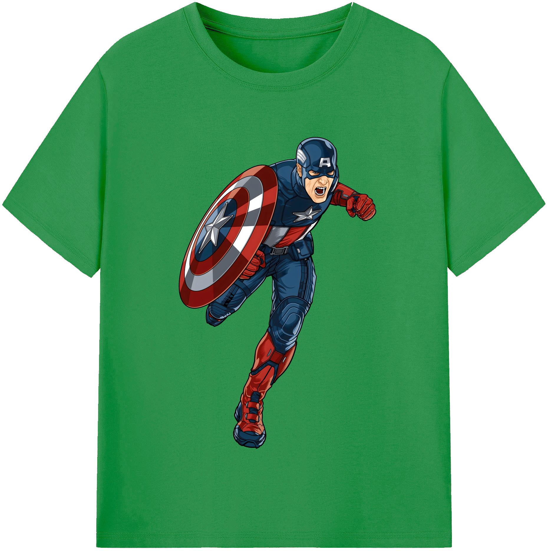 （画像用） アベンジャーズ The Avengers レディースカジュアルプリントTシャツ（綿100％）