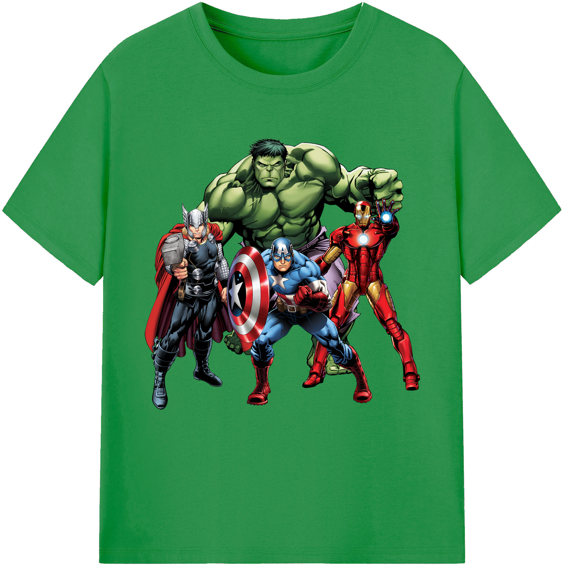 （画像用） アベンジャーズ The Avengers レディースカジュアルプリントTシャツ（綿100％）