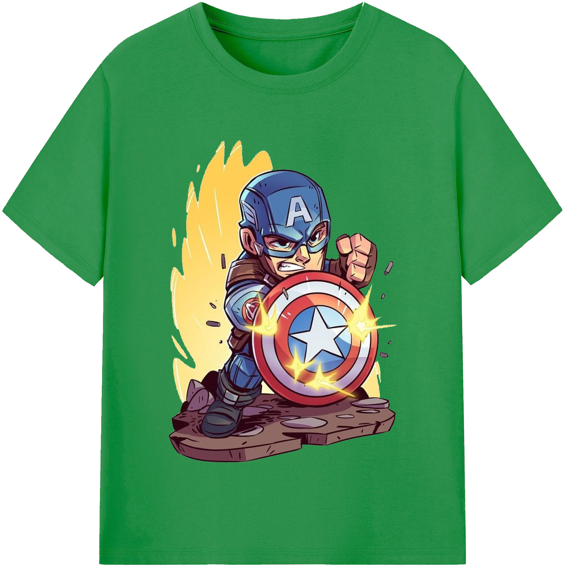 （画像用） アベンジャーズ The Avengers レディースカジュアルプリントTシャツ（綿100％）