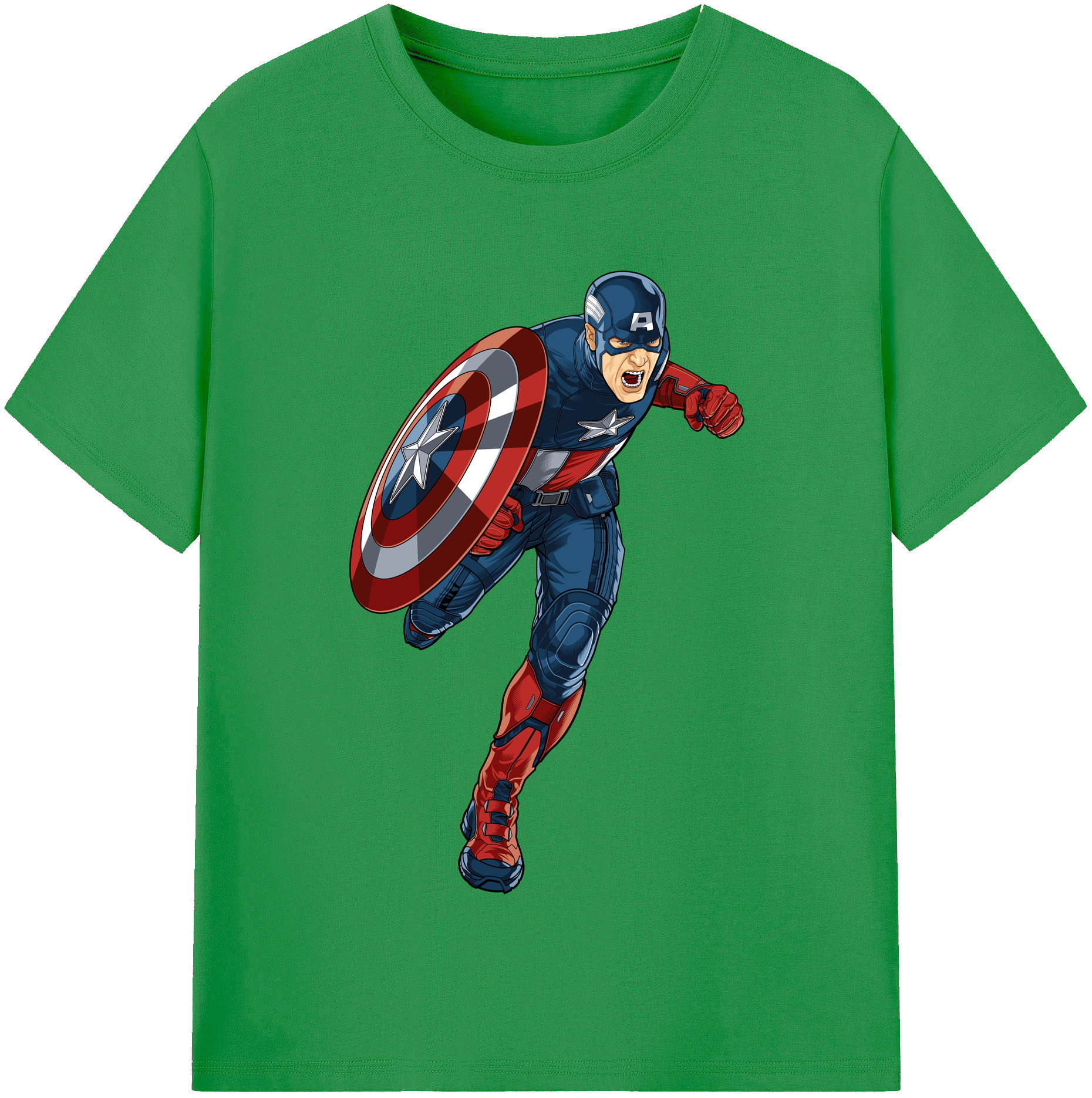 （画像用） アベンジャーズ The Avengers レディースカジュアルプリントTシャツ（綿100％）