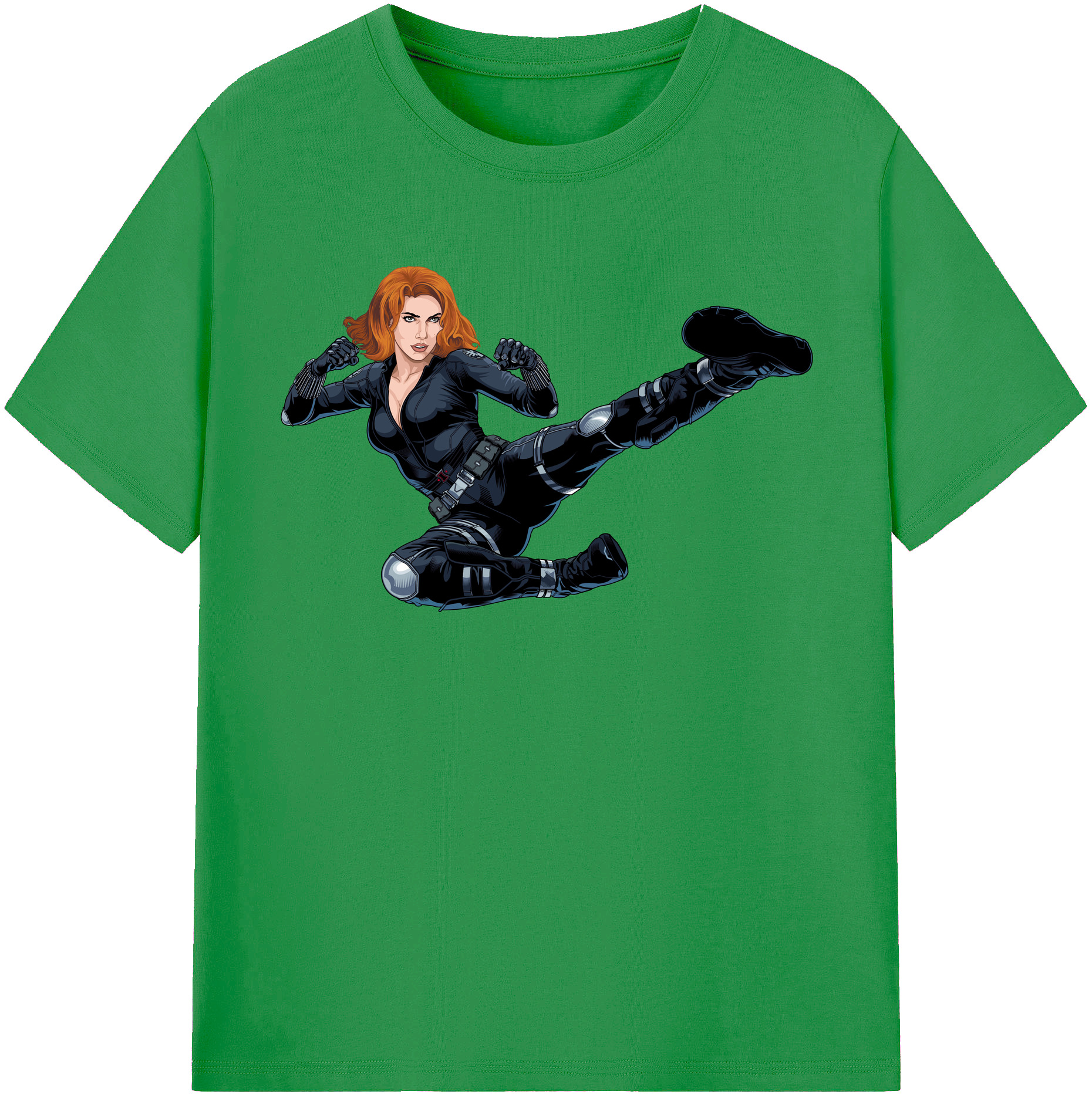 （画像用） アベンジャーズ The Avengers レディースカジュアルプリントTシャツ（綿100％）